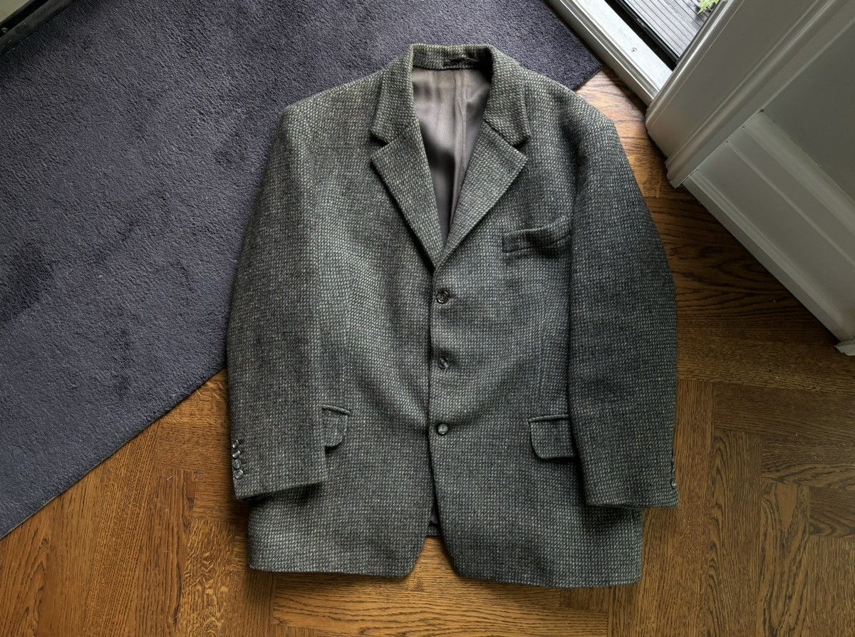 Harris Tweed × Vintage Vintage Blazer Harris Tweed Heavy Wool XL Large Sports Coat Size 46R - 11 Thumbnail