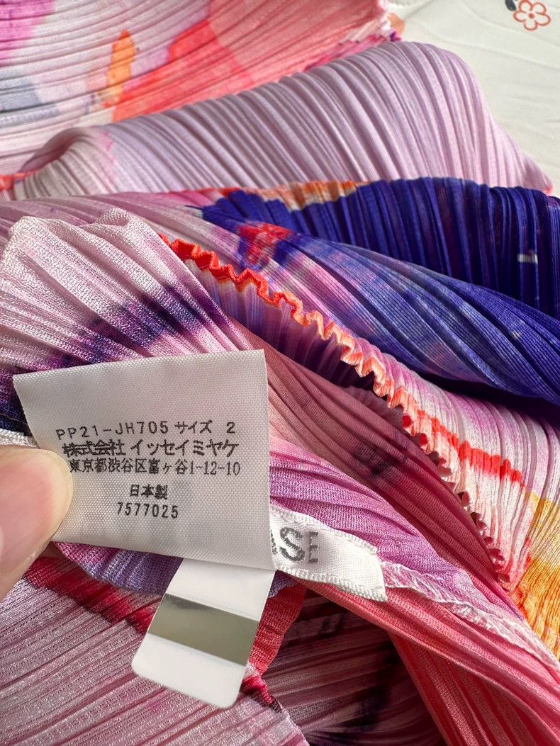 Issey Miyake Issey Miyake size:2 Pink floral pleated sleeveless dress Size XS / US 0-2 / IT 36-38 - 8 Thumbnail