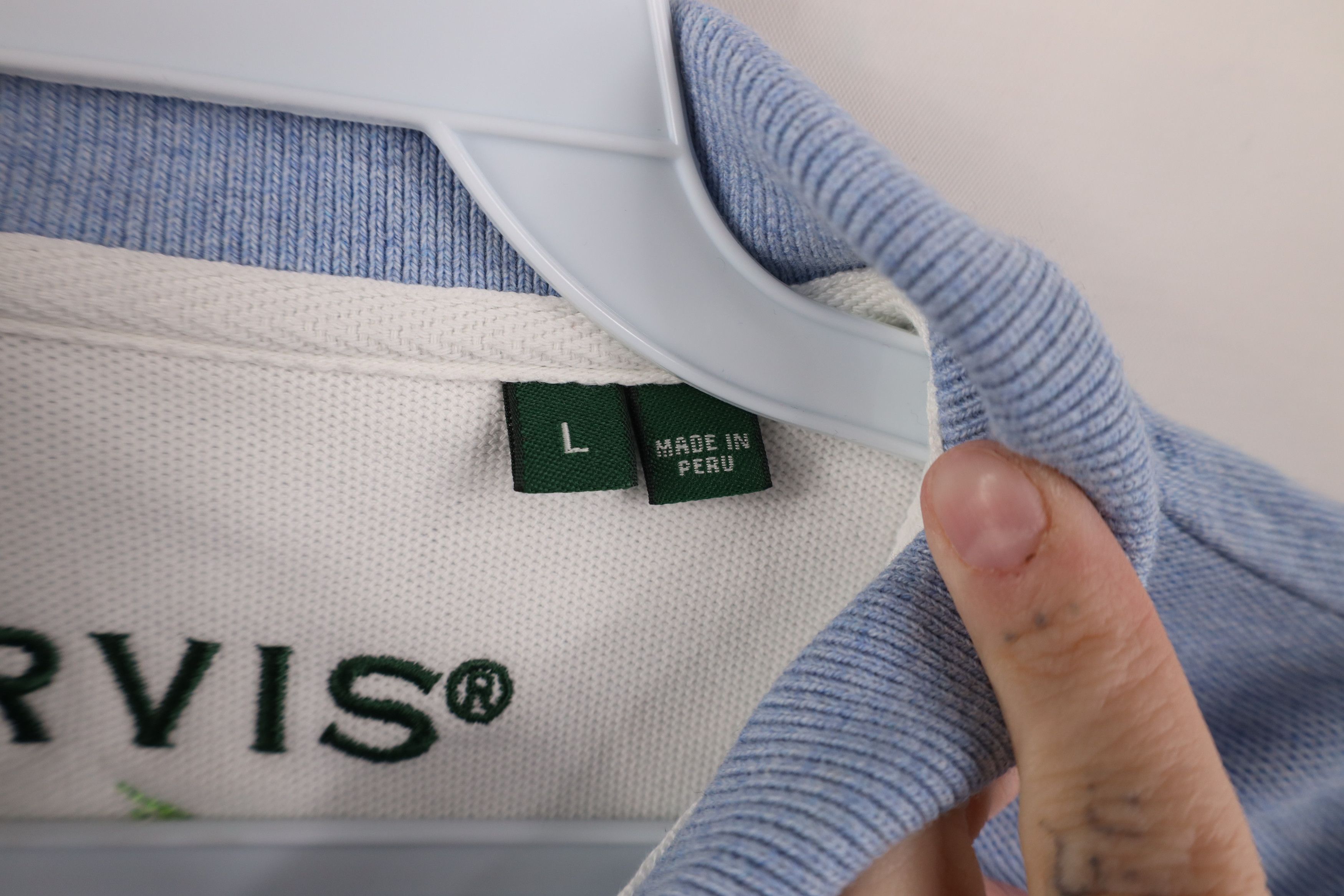 Orvis Vintage Orvis Spell Out Heavyweight Knit Collared Polo Shirt Size US L / EU 52-54 / 3 - 10 Thumbnail