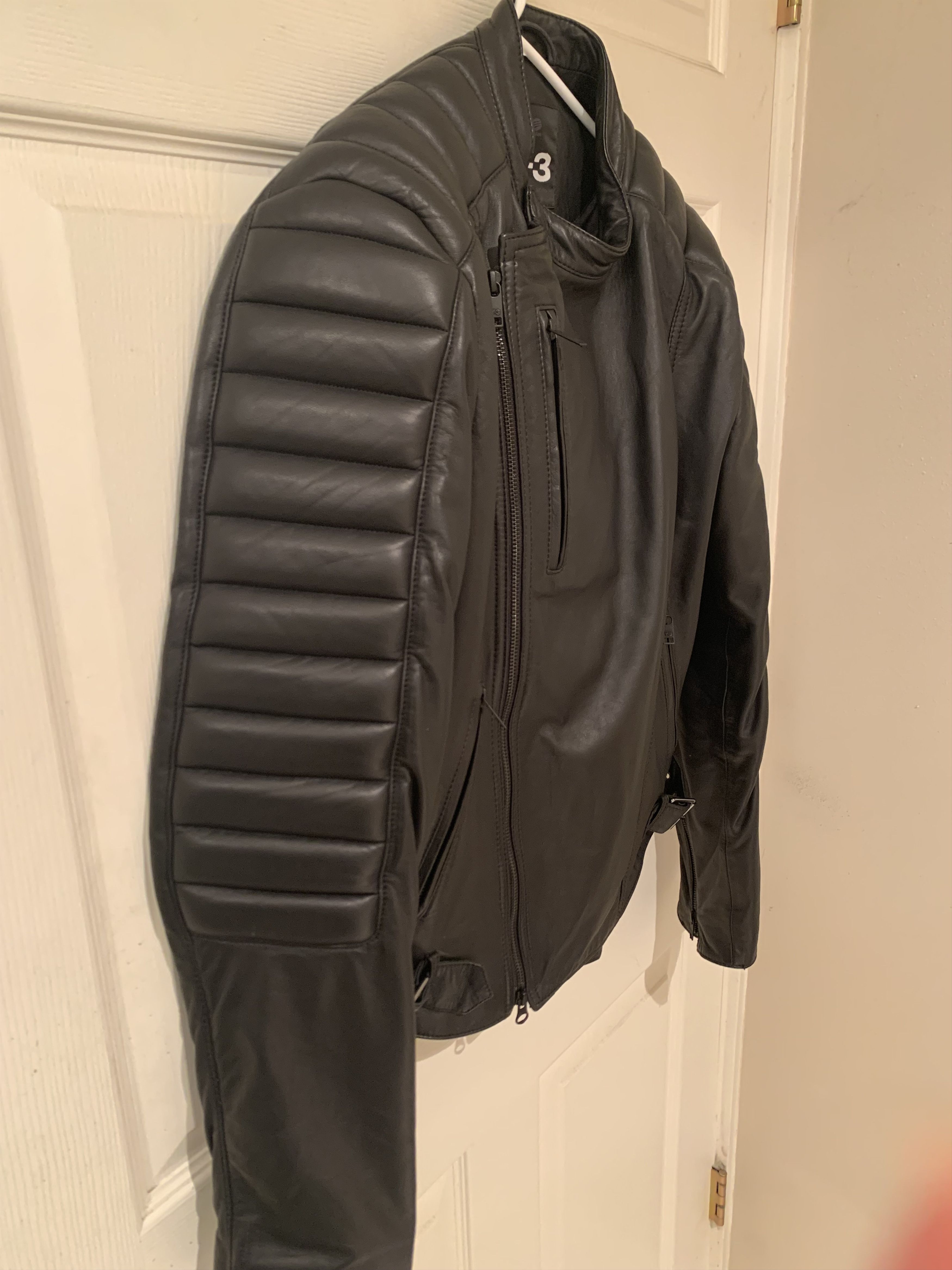 Y-3 Y-3 Lamb Leather Biker Jacket Yohji Yamamoto Size US M / EU 48-50 / 2 - 14 Thumbnail