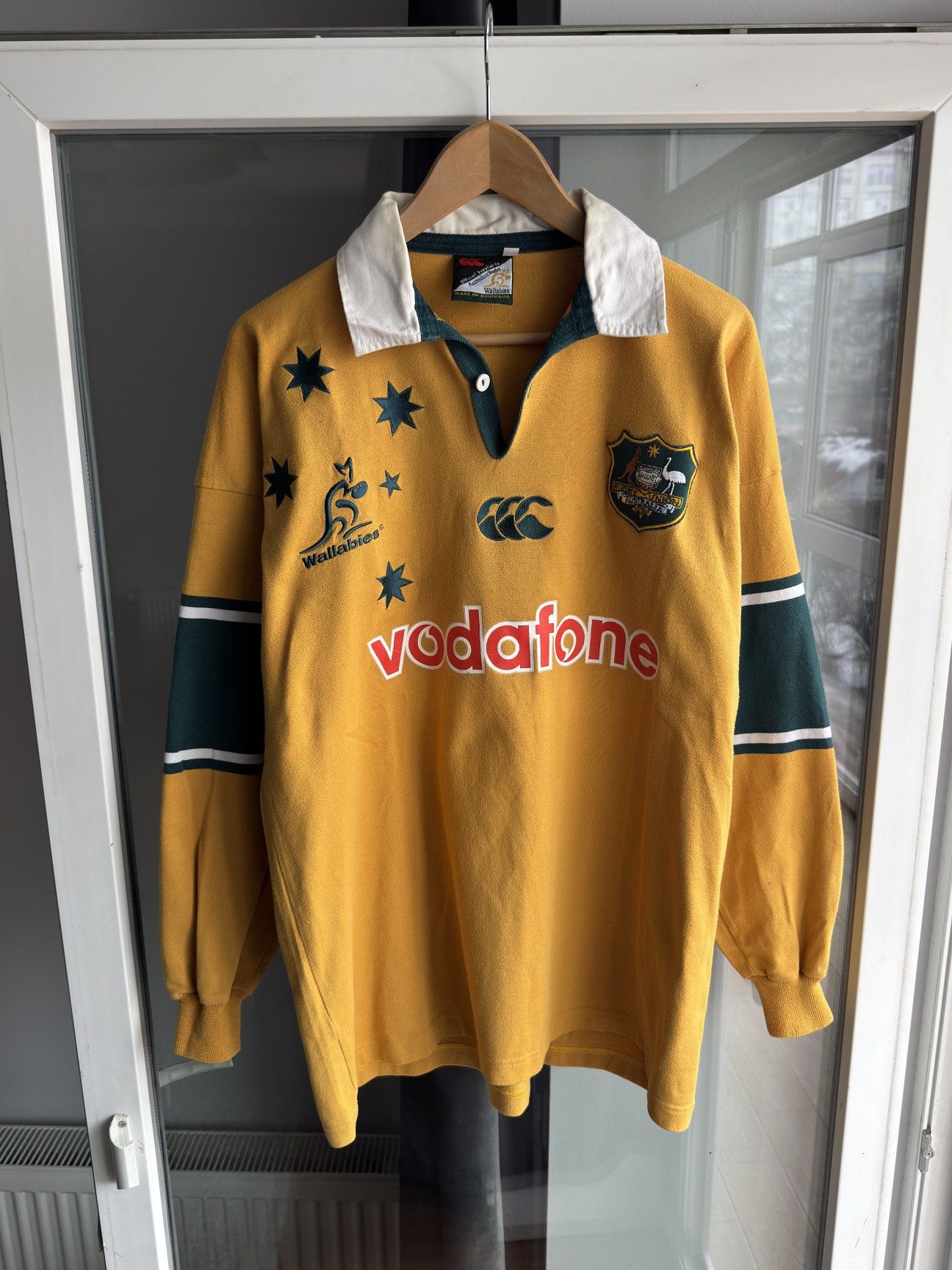Vintage 2002 Canterbury Wallabies Rugby Jersey Long Sleeve