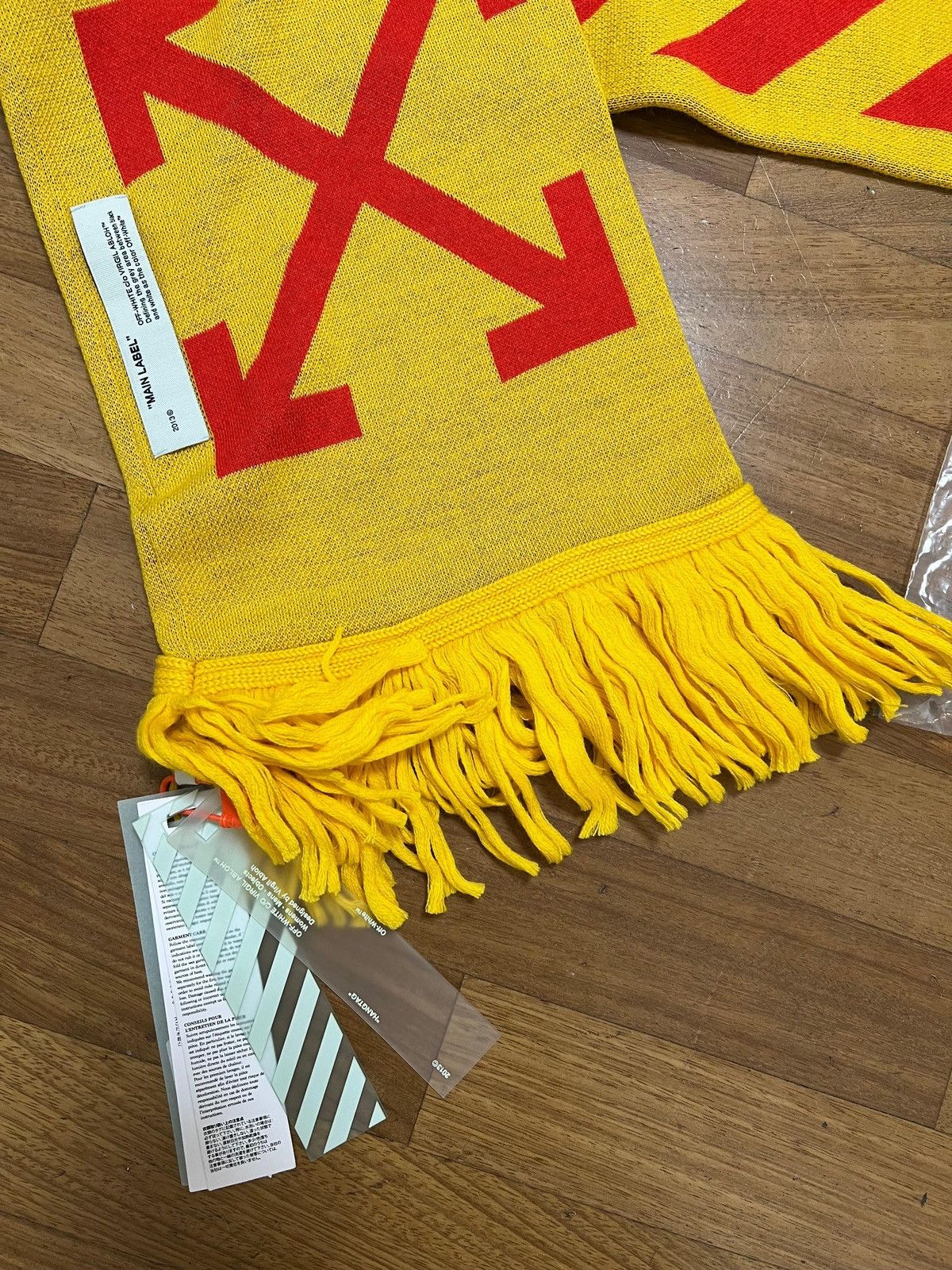 Off-White Off white scarf yellow Size ONE SIZE - 4 Thumbnail