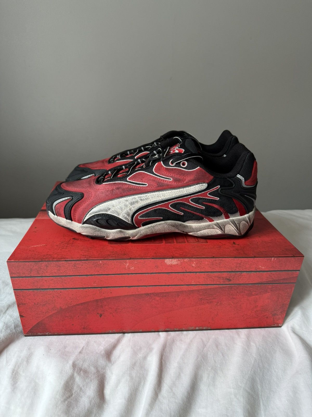 A$AP Rocky × Puma ASAP ROCKY PUMA INHALE DISTRESSED TRAINERS Size US 10 / EU 43 - 7 Thumbnail