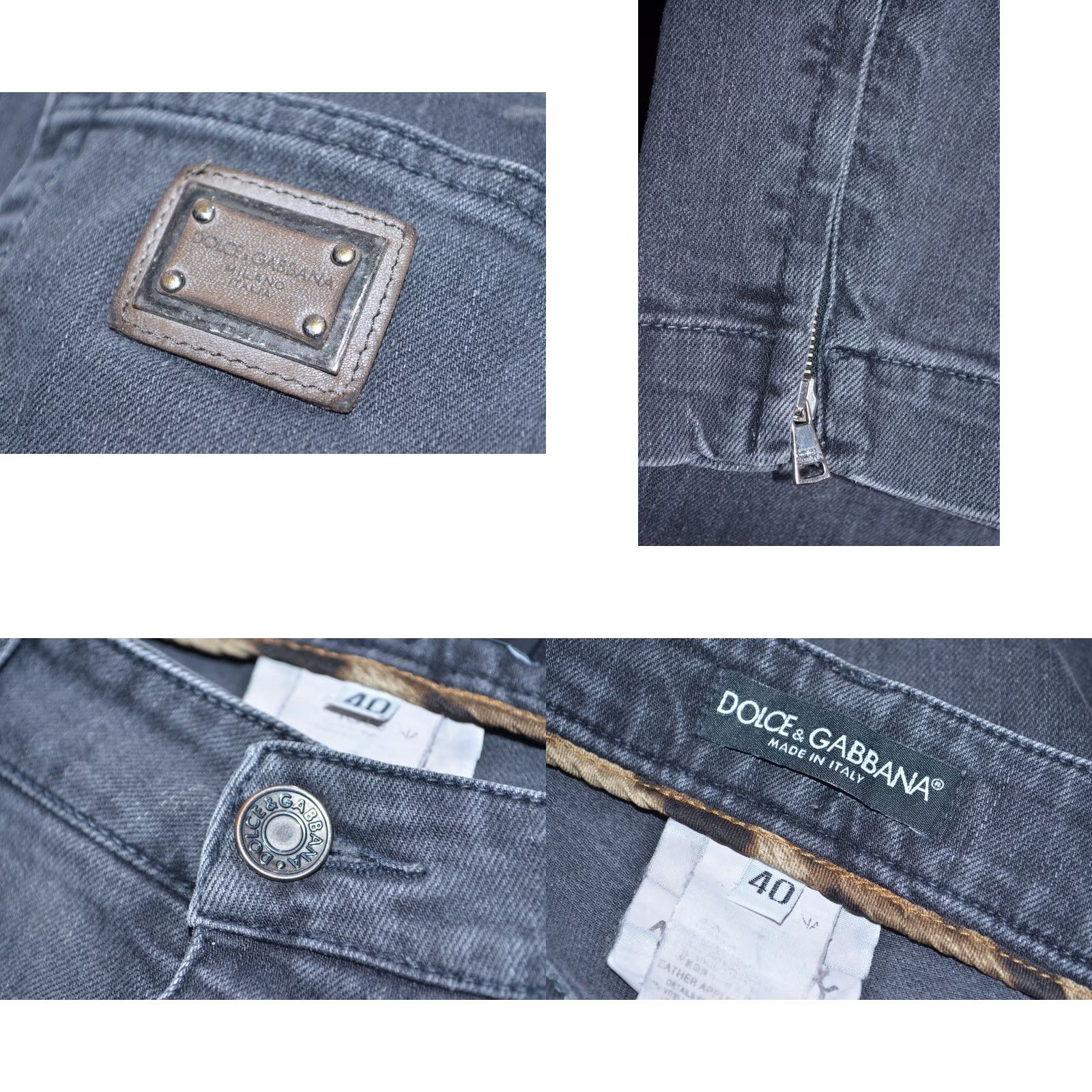 Dolce & Gabbana Dolce & Gabbana Jeans Audrey Grey Skinny Ankle Zip Size 40 Womens Slim Regular 29.5in 75cm 37.8in Grey Size 27" / US 4 / IT 40 - 8 Thumbnail