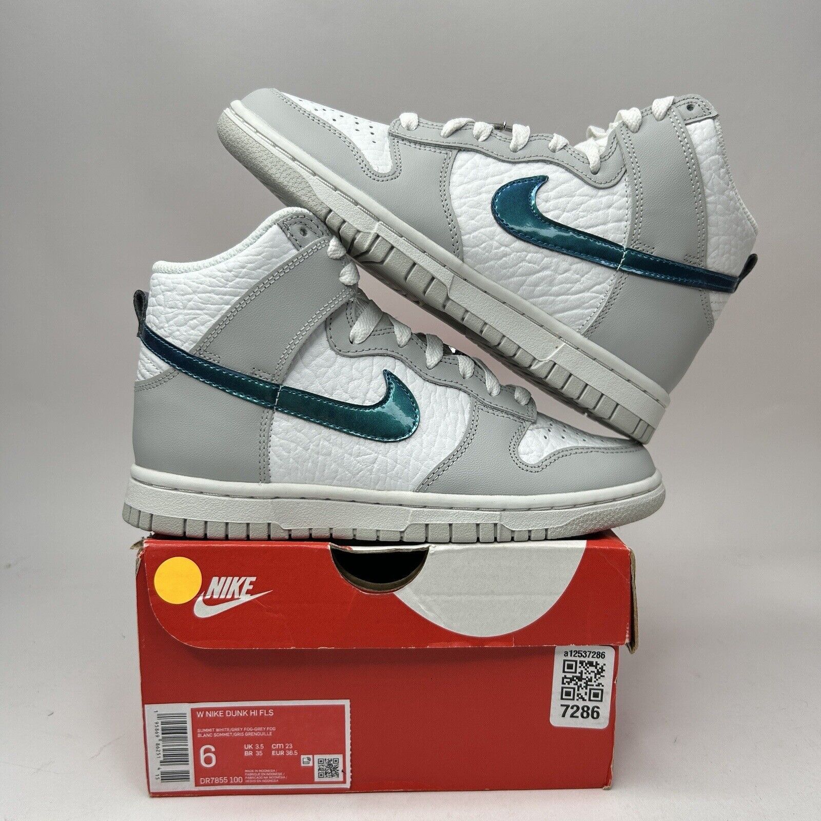 Nike Dunk High WMNS FLS “Summit White Grey Fog” 2023