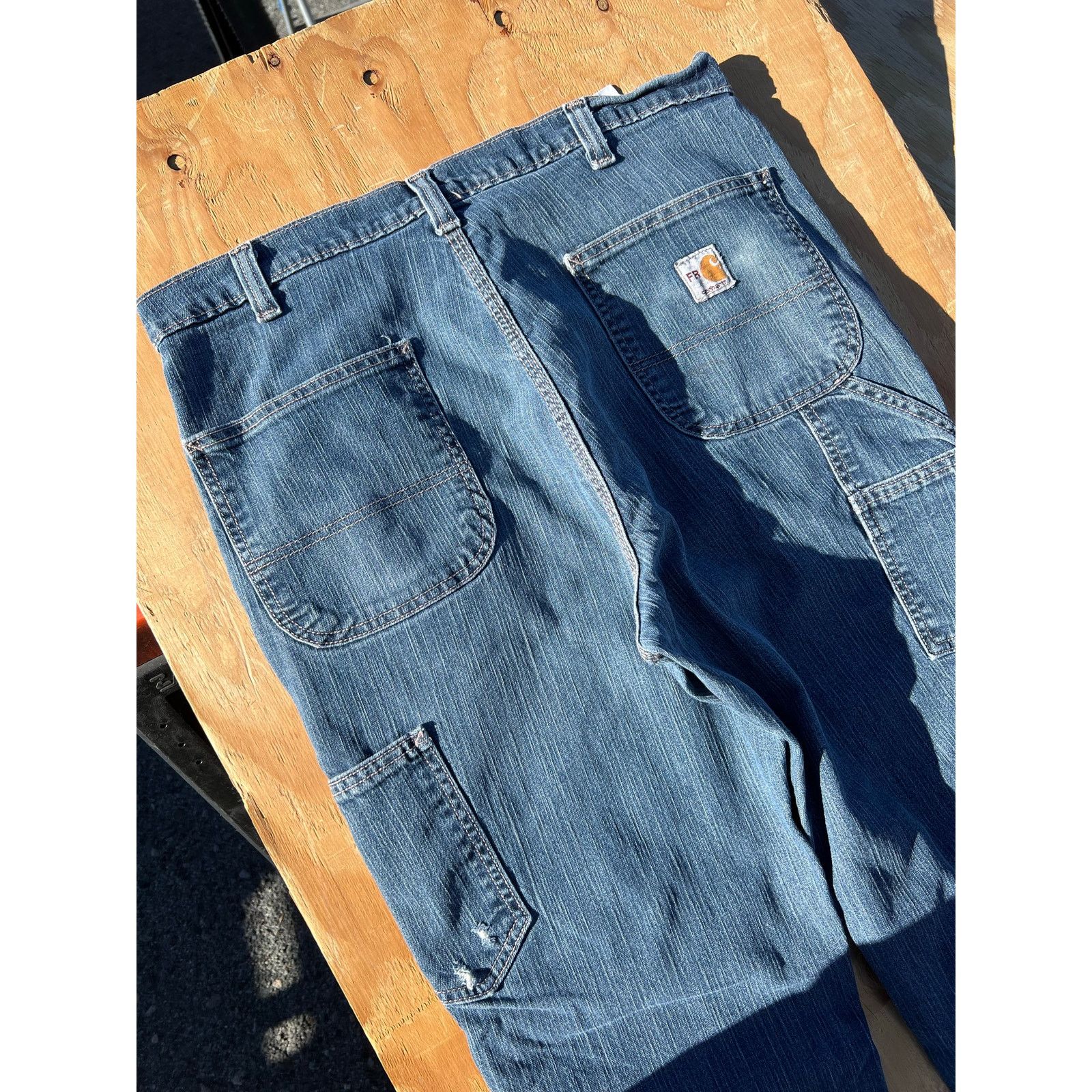Carhartt Carhartt Jeans Mens 36x30 Blue Denim Carpenter jeans Y2K Size US 36 / EU 52 - 9 Thumbnail