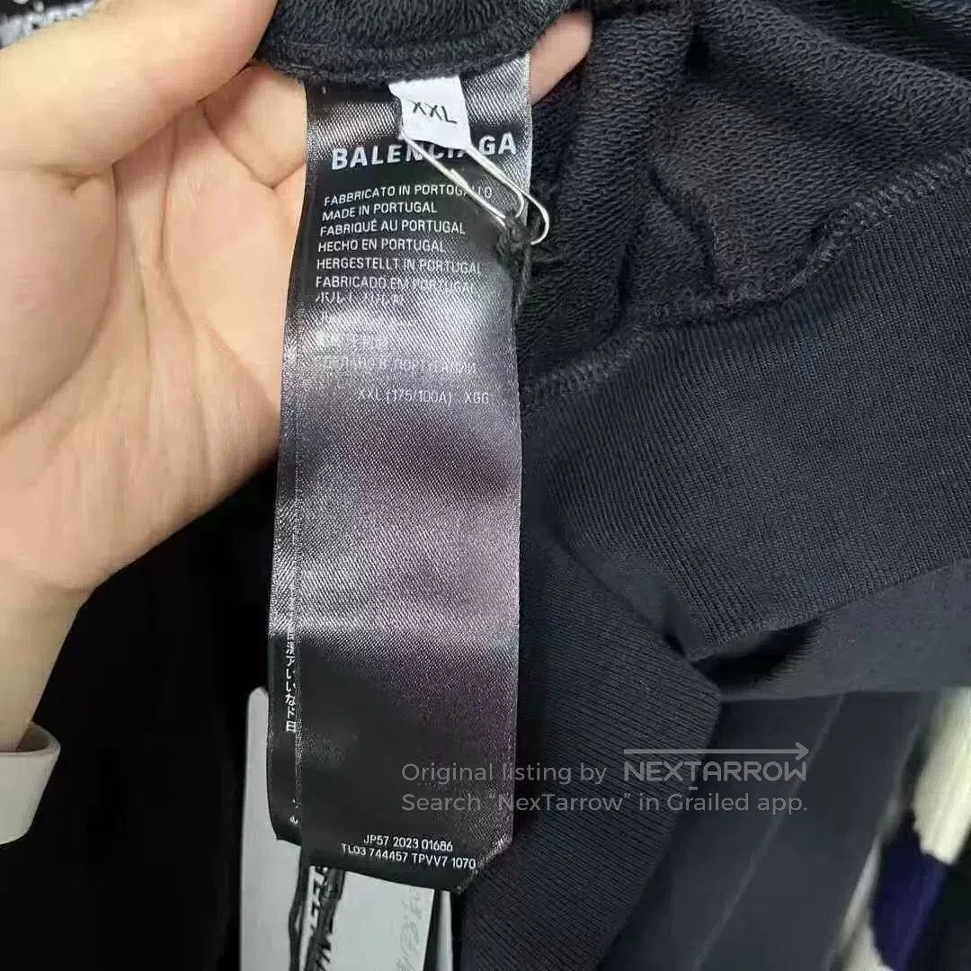 Balenciaga balenciaga hooded sweatshirt with logo print. Size US XS / EU 42 / 0 - 3 Thumbnail
