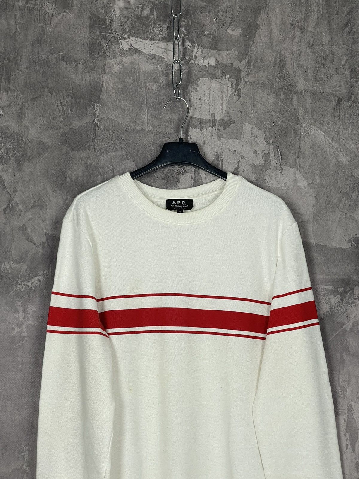 A.P.C. × Japanese Brand Y2K Vintage 90s APC Sweatshirt Japanese A.P.C. Crewneck Size US M / EU 48-50 / 2 - 2 Thumbnail