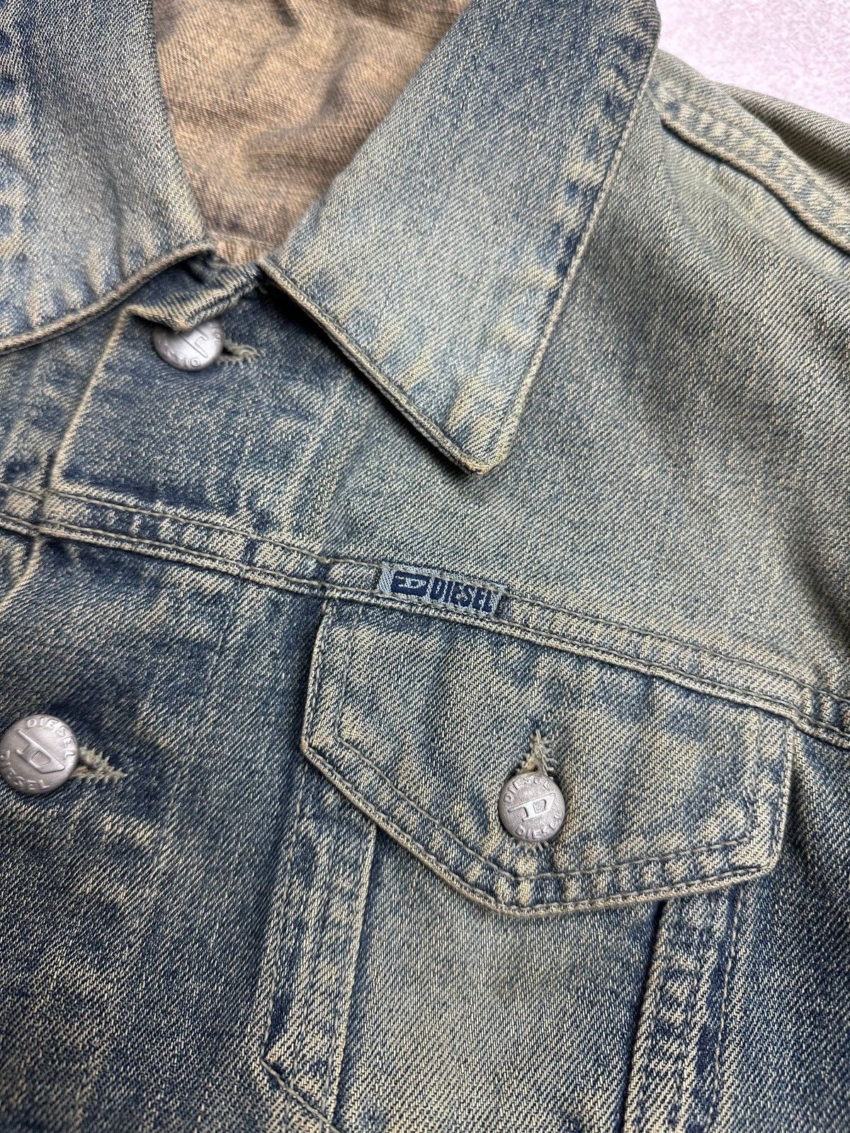 Diesel Vintage Diesel Womans Grunge Perfect Faded Denim Jacket L Size L / US 10 / IT 46 - 6 Thumbnail