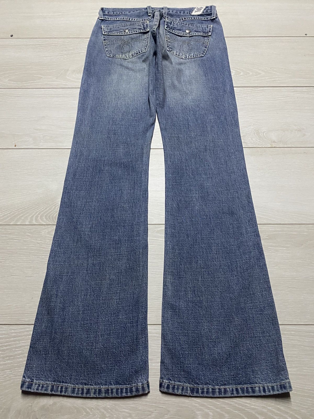 Lucky Brand Vintage Lucky Brand Dungaree Light Wash Flare Jeans Size US 29 - 2 Thumbnail