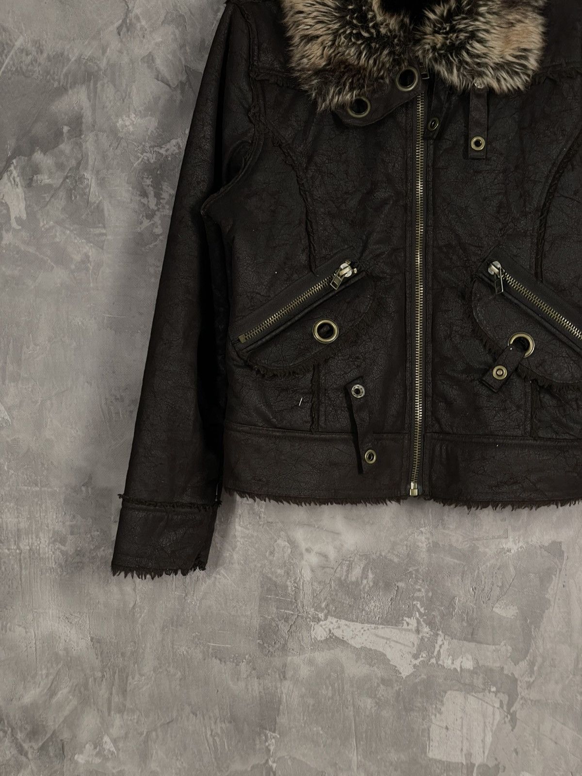 Beauty Beast × If Six Was Nine × Vintage VINTAGE BOMBER JACKET MIL TEC STYLE FAUX FUR Size M / US 6-8 / IT 42-44 - 5 Thumbnail