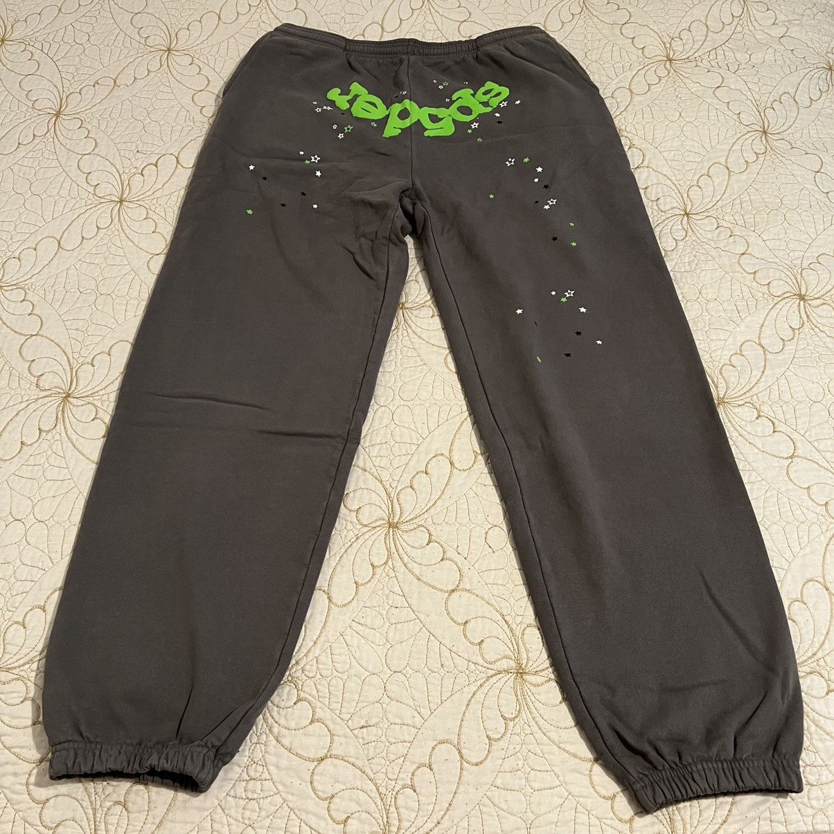 Sp5der Young Thug SP5DER WAIT WEB SWEATPANTS SIZE LARGE Size US 34 / EU 50 - 4 Thumbnail
