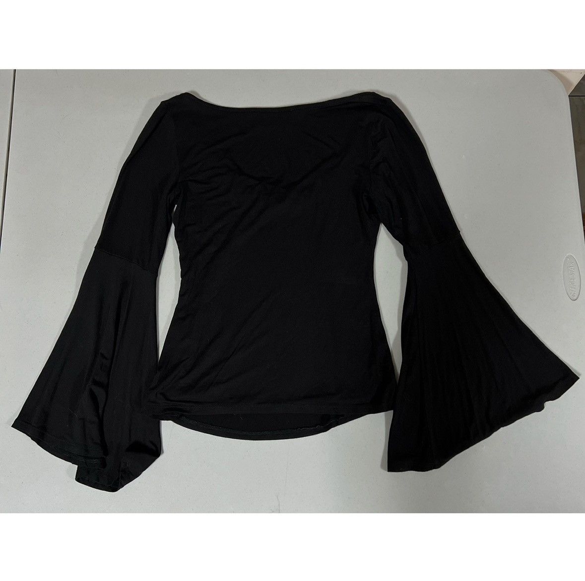 VaVa Black Solid Cut-Out Bell Sleeve Shirt Top Blouse Tee Size S🖤 Size S / US 4 / IT 40 - 6 Thumbnail