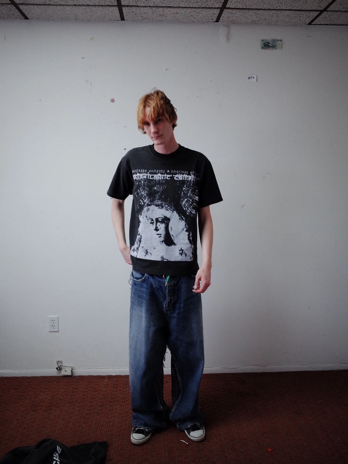 basketcase gallery Basketcase Gallery Ave Maria Heavyweight Tee Shirt Black Size US L / EU 52-54 / 3 - 5 Thumbnail