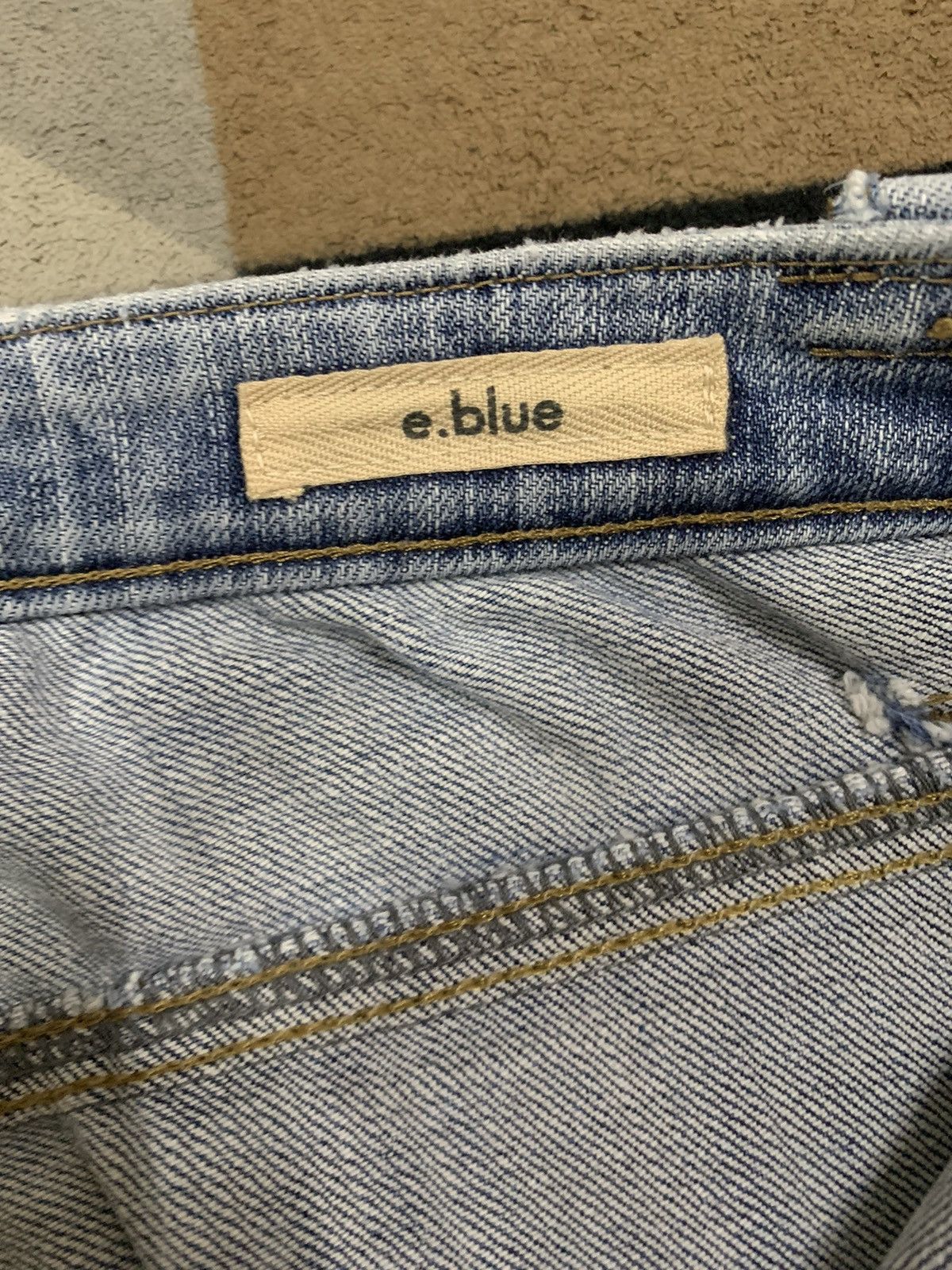 Hysteric Glamour Vintage Japanese Brand E.Blue Ripped Flare Bush Cargo Jeans Size US 28 / EU 44 - 20 Thumbnail