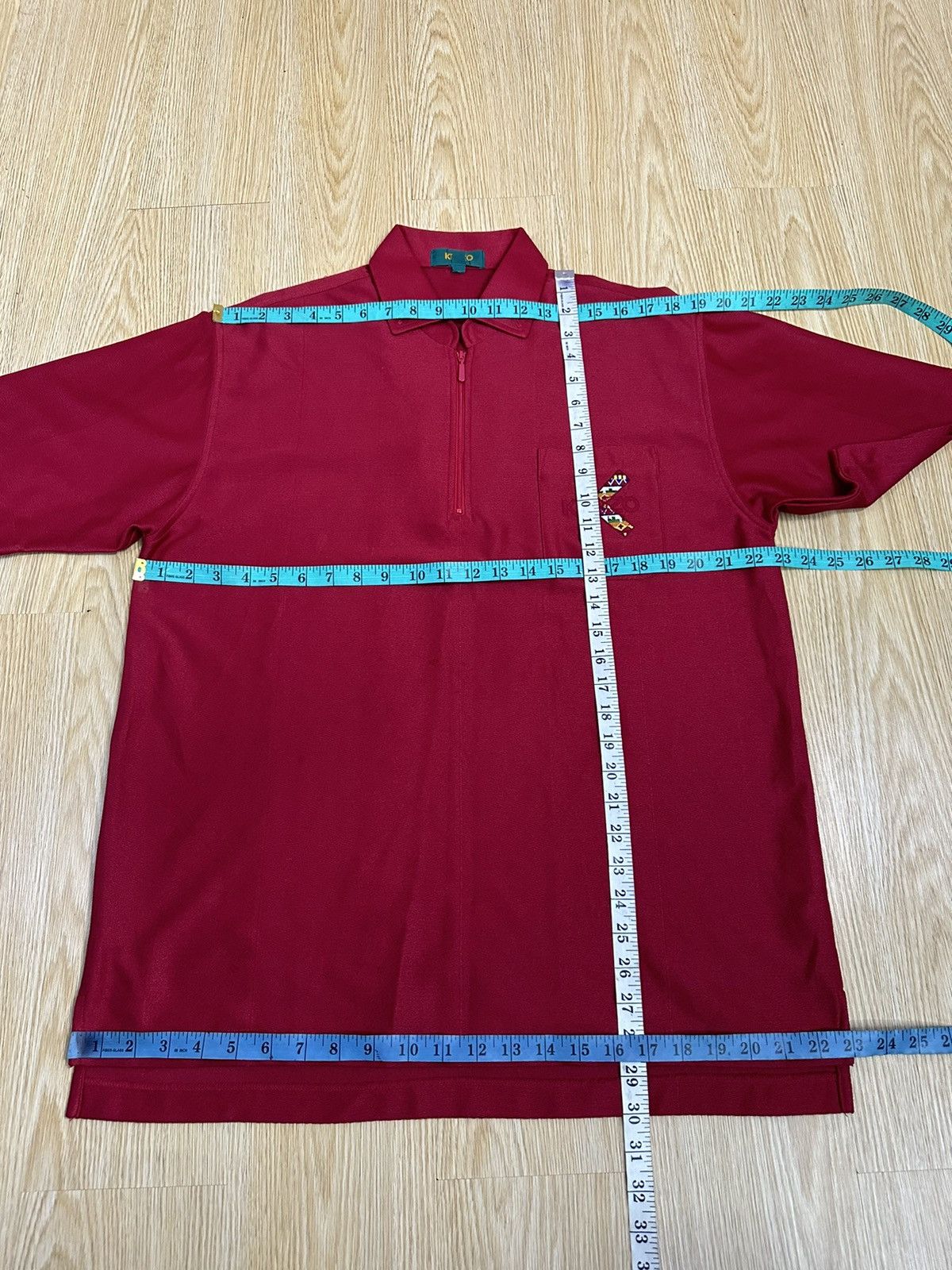 Designer × Kenzo × Vintage Vintage Kenzo Golf Half Zipper Polo Shirt A295 Size US M / EU 48-50 / 2 - 4 Thumbnail