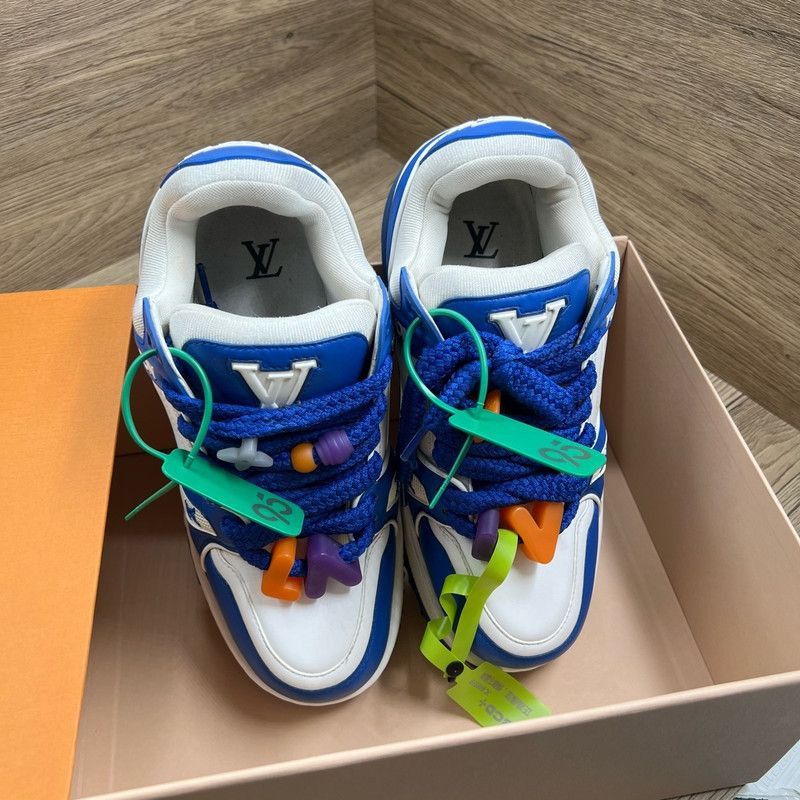 Louis Vuitton Louis Vuitton Trainer Maxi Low-Top Fashion Sneakers -2508 Size US 8 / EU 41 - 2 Thumbnail