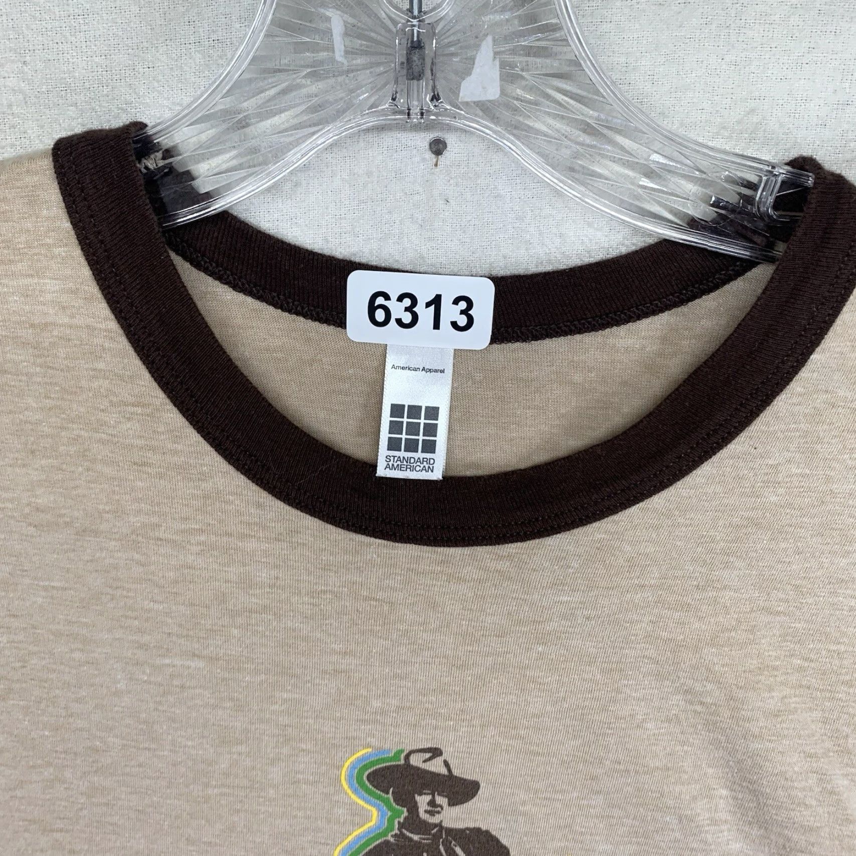 Etro John Wayne Cancer Foundation T Shirt Mens XL Cowboy Graphic Beige Western Logo Crew Neck Easy Care Size US XL / EU 56 / 4 - 4 Thumbnail