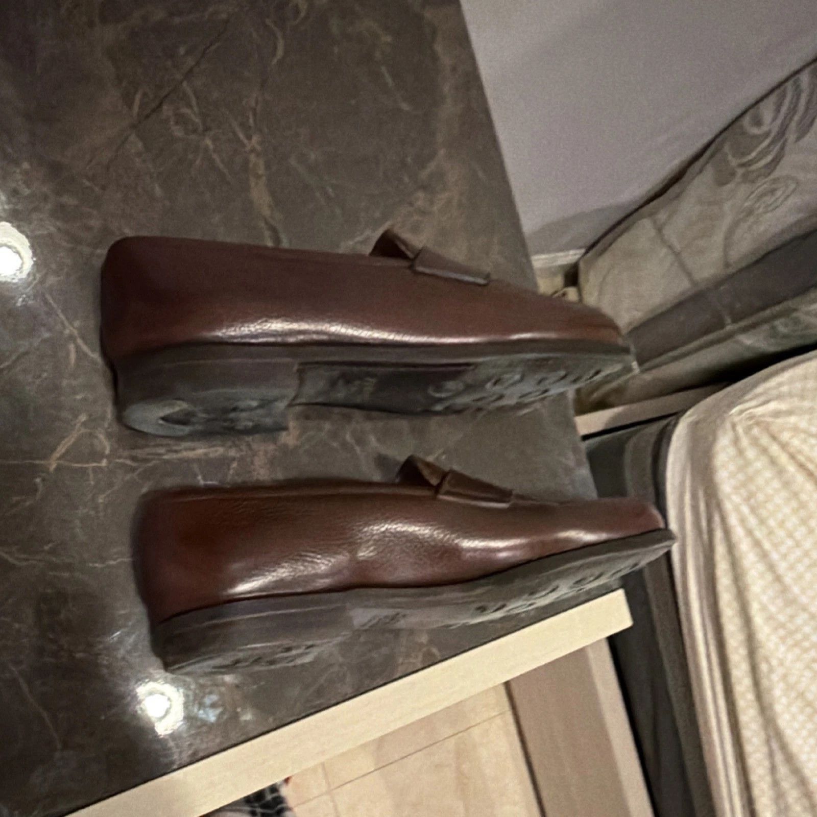 Crockett & Jones Crockett & Jones Brown Leather Penny Loafers UK 11E / US 12 Size US 12 / EU 45 - 6 Thumbnail