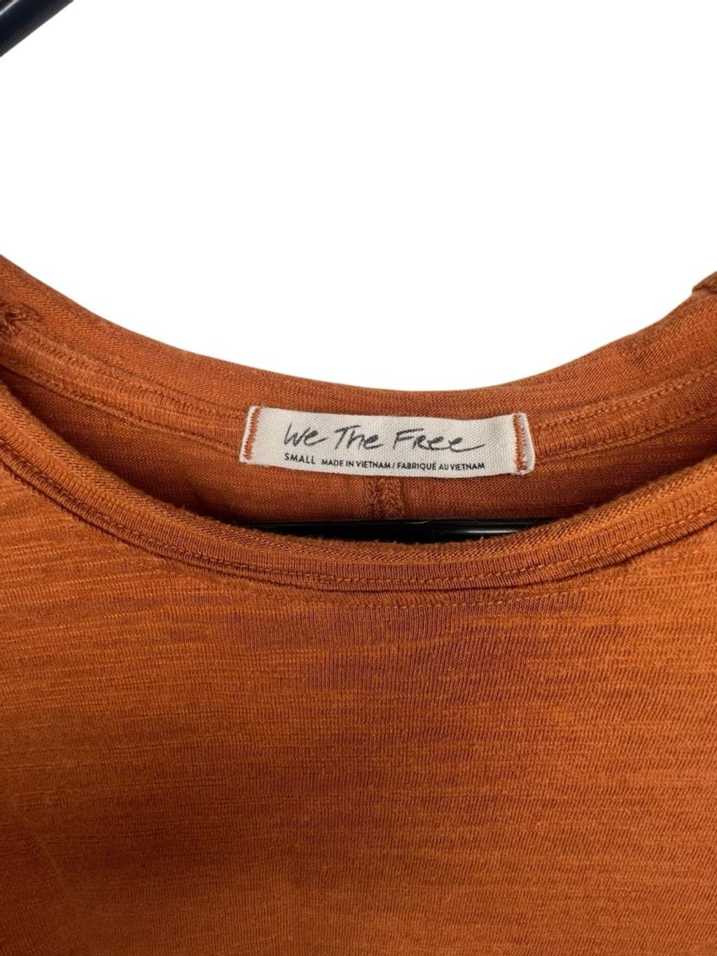 Free People Free People We The Free Orange Ruched Sleeve Long Sleeve Top Size S / US 4 / IT 40 - 3 Thumbnail