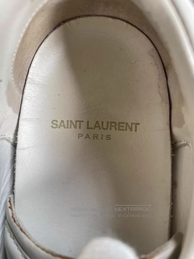 Saint Laurent Paris Saint Laurent Paris Gold Inscription Embroidered Low-Top C Size US 5.5 / EU 38 - 6 Thumbnail