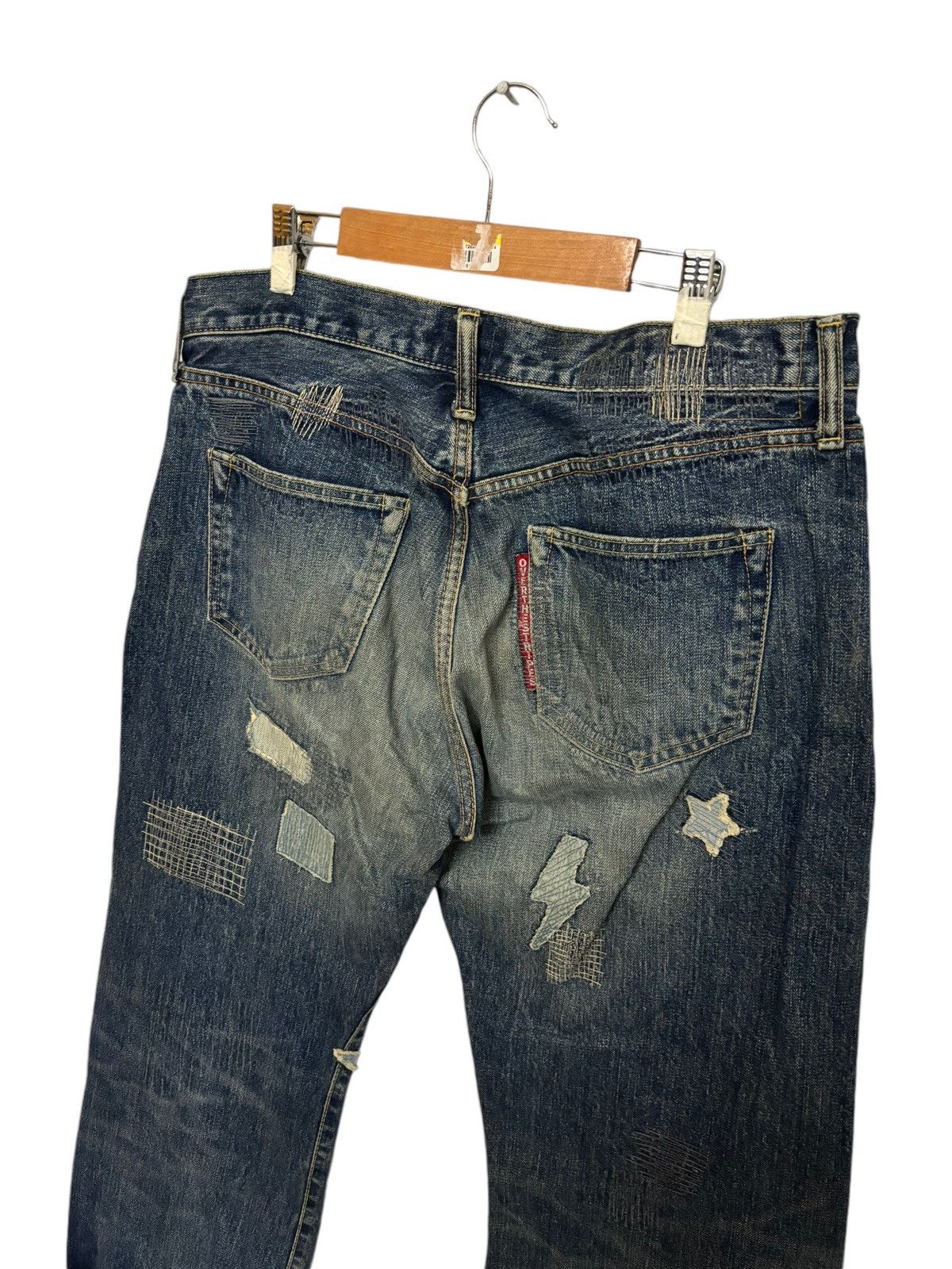 Japanese Brand Vintage Japanese Brand Over The Stripe Size US 34 / EU 50 - 11 Thumbnail