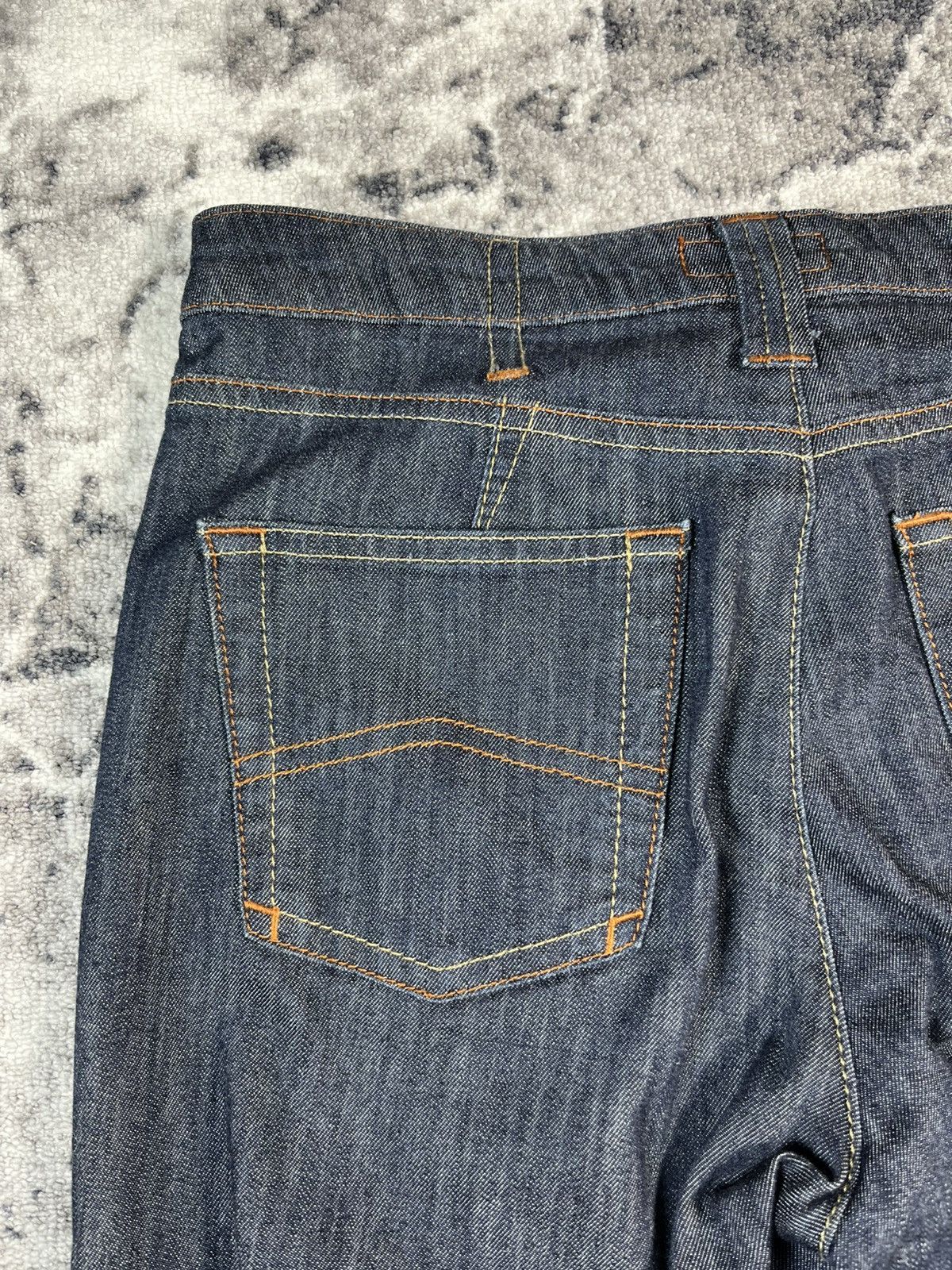 Armani Armani Jeans AJ Metal Logo Indigo Denim Jeans Size US 30 / EU 46 - 13 Thumbnail