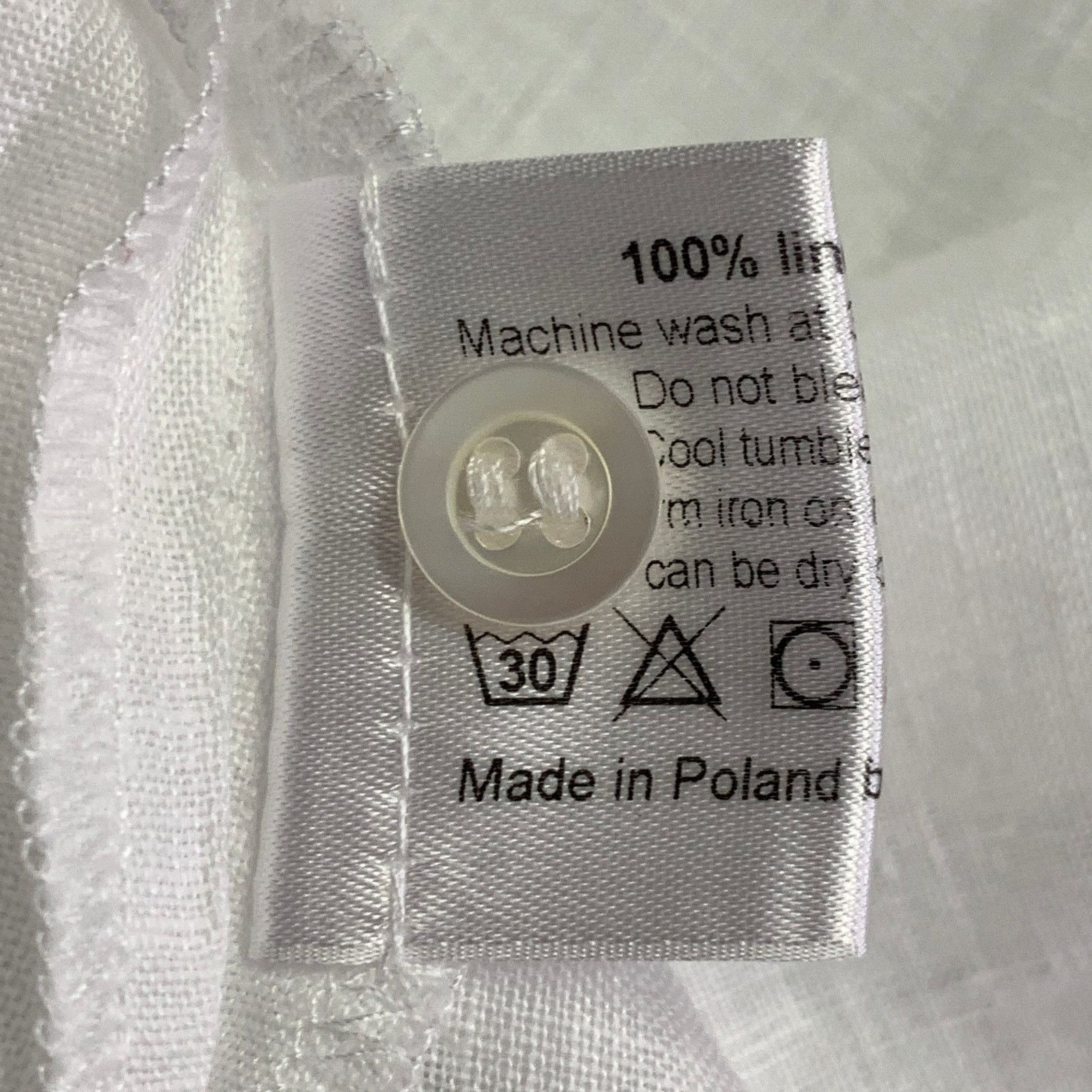 eskandar ESKANDAR Size L White Linen Oversized Button Up Shirt Size L / US 10 / IT 46 - 6 Thumbnail