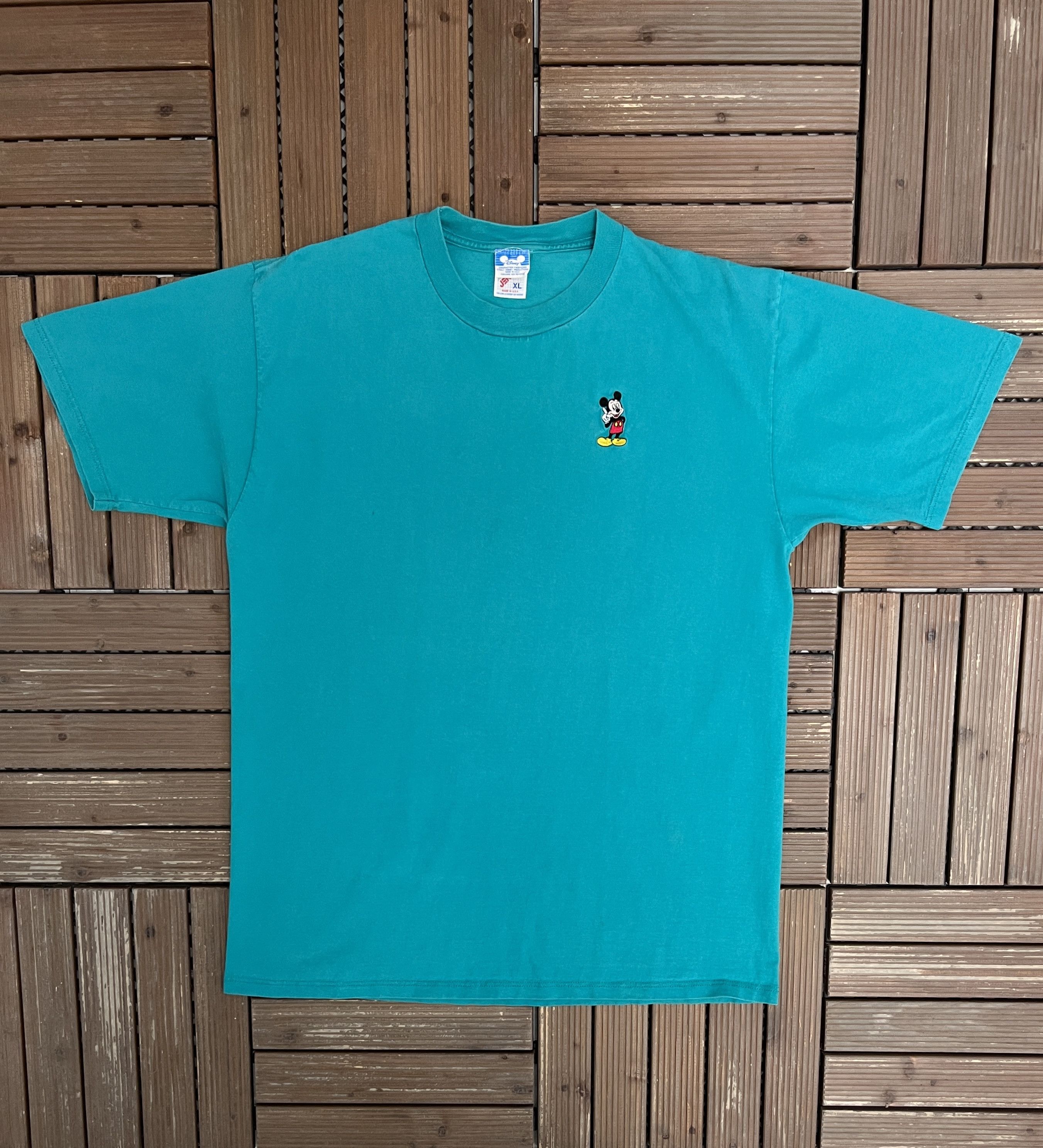 Vintage Mickey Mouse Embroidered Vintage Made in USA T-Shirt Tee Size US XL / EU 56 / 4 - 1 Thumbnail