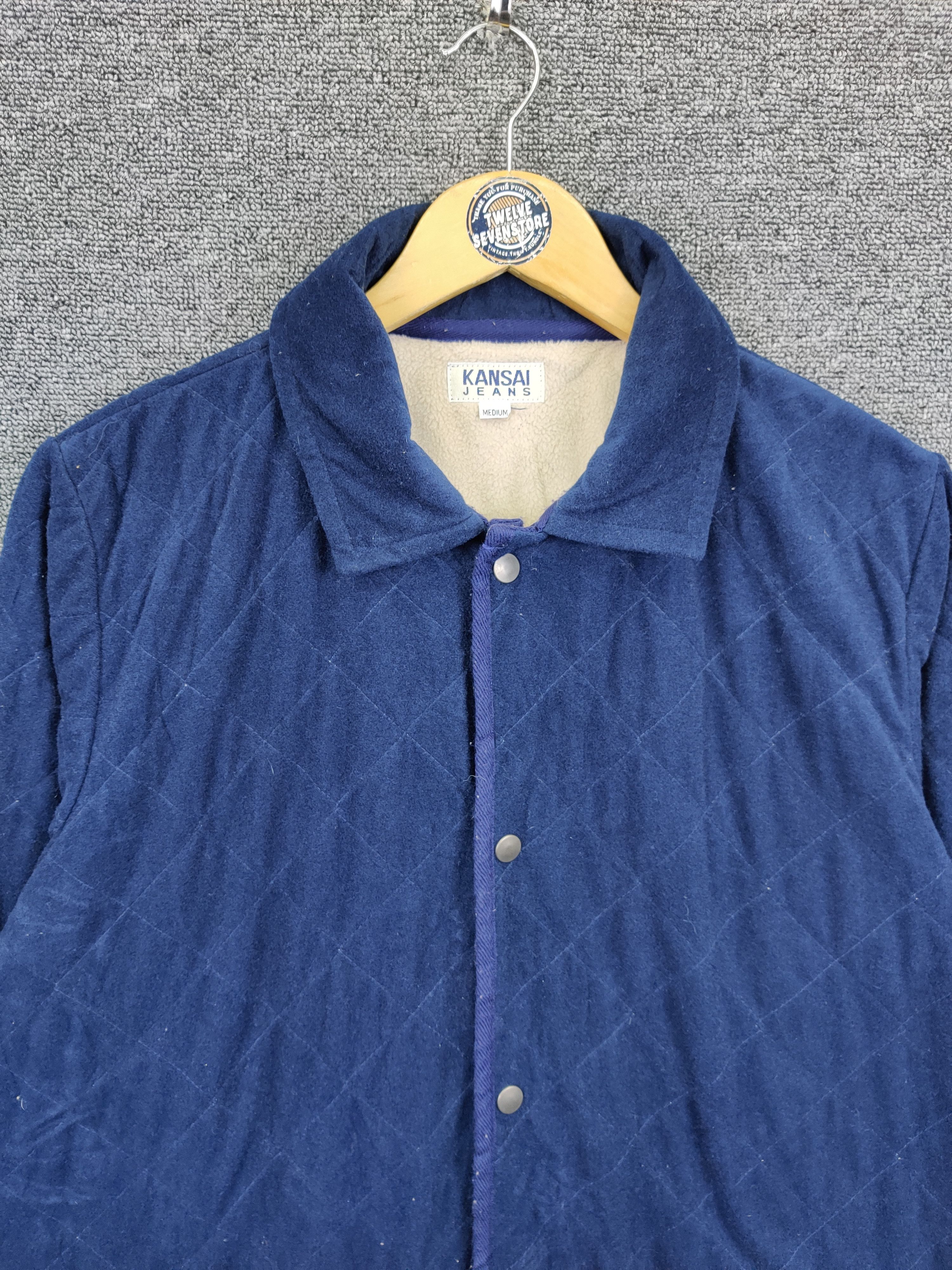 Kansai Yamamoto Vintage Kansai Yamamoto Jeans Quilted Button Jacket Size US M / EU 48-50 / 2 - 9 Thumbnail