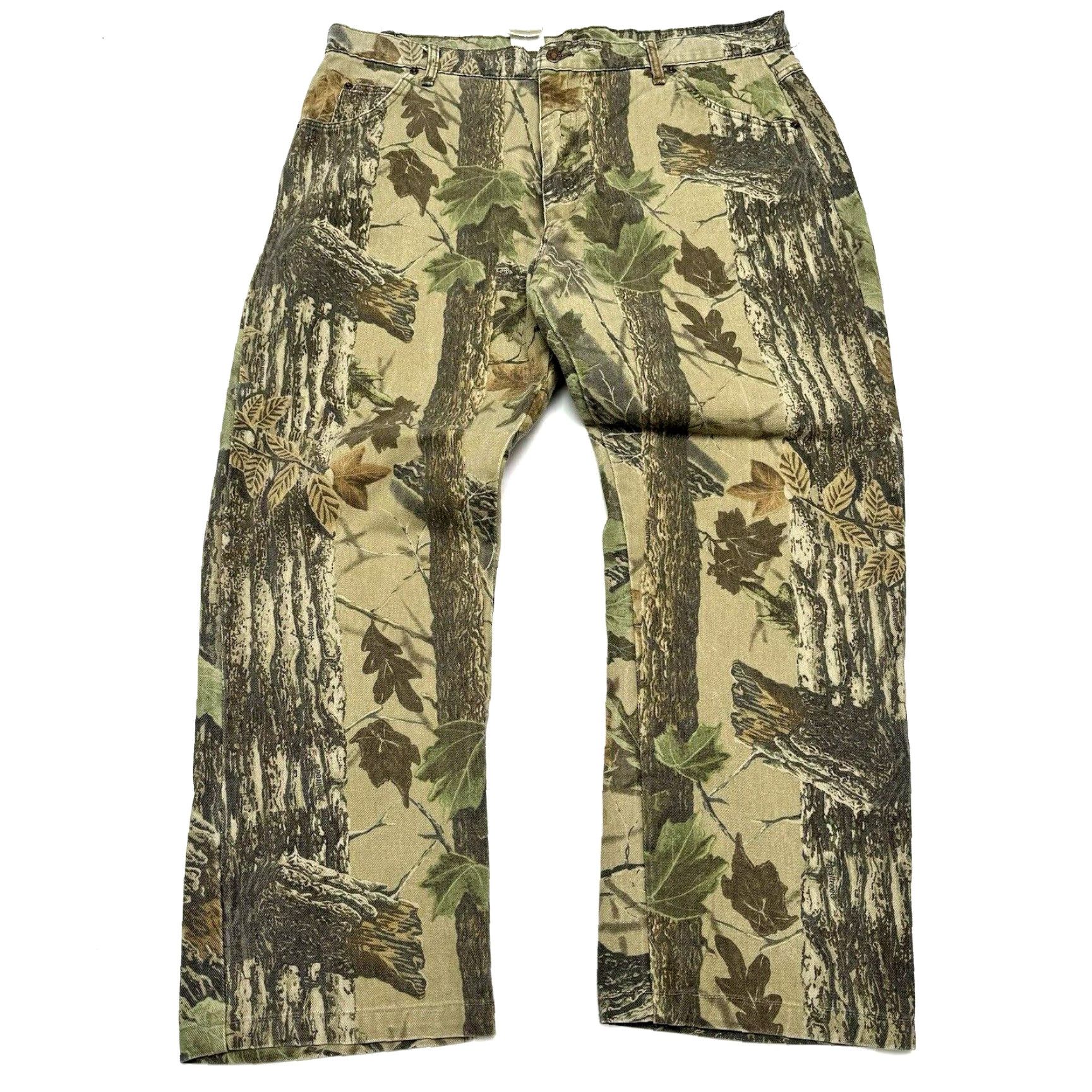 AMO VINTAGE Duxbak Real Tree Camo Pants Men's 40x32 Khakis Camouflage USA 80s Straight Inseam 32 Size US 40 / EU 56 - 2 Thumbnail