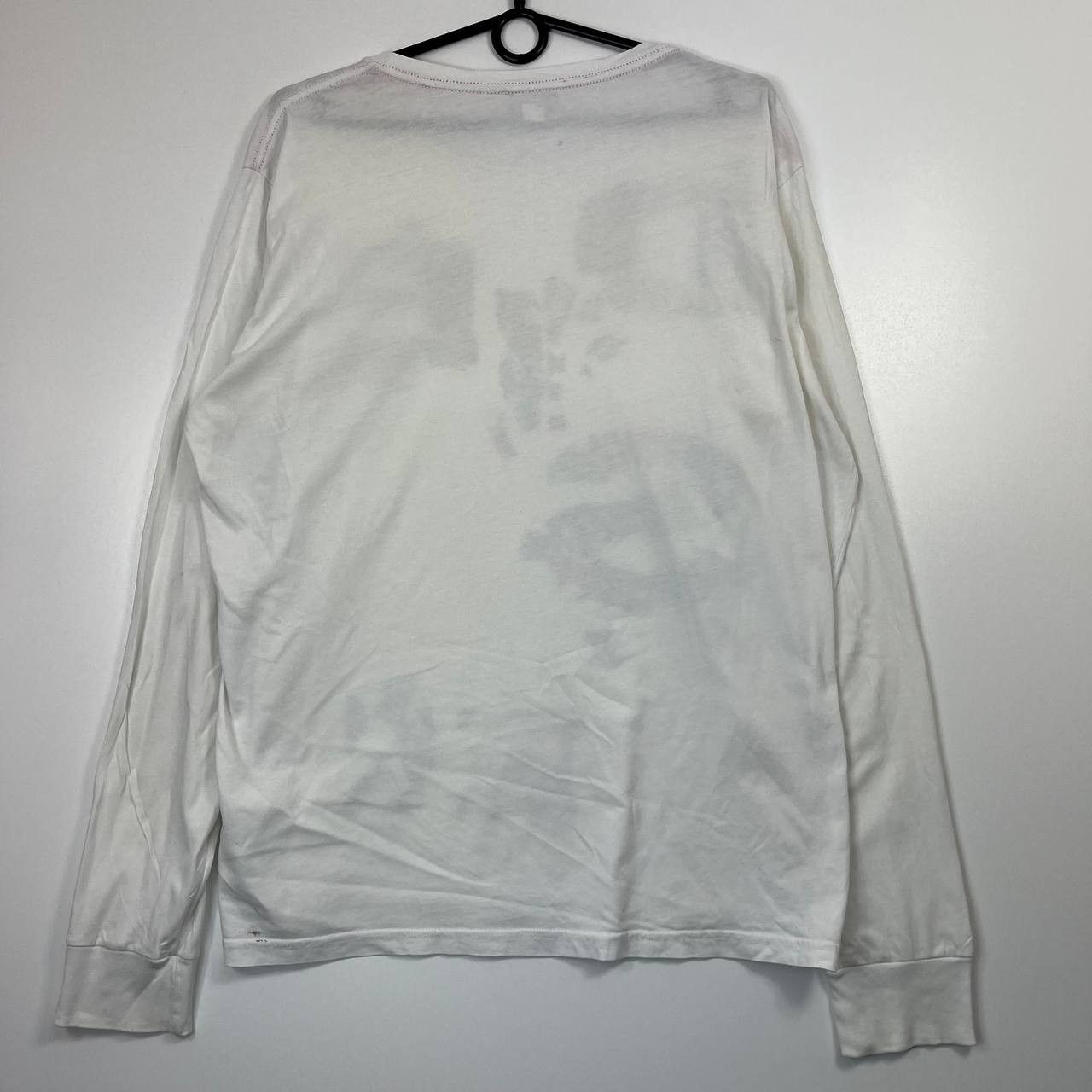 Diesel Diesel Graphic Logo Long Sleeve T Shirt White Cotton L Size US L / EU 52-54 / 3 - 5 Thumbnail