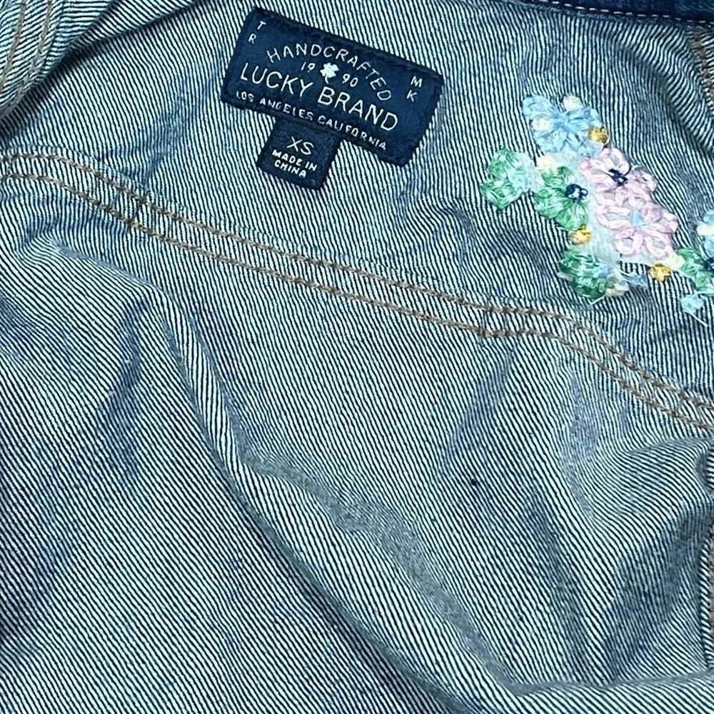 Lucky Brand Lucky Brand Handcrafted Jean Jacket Size XS / US 0-2 / IT 36-38 - 3 Thumbnail