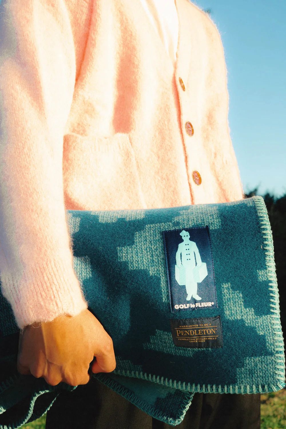 Golf le Fleur 💚 Golf Le Fleur x Pendleton Fleur Camo Jacquard Blanket NEW Size ONE SIZE - 7 Thumbnail