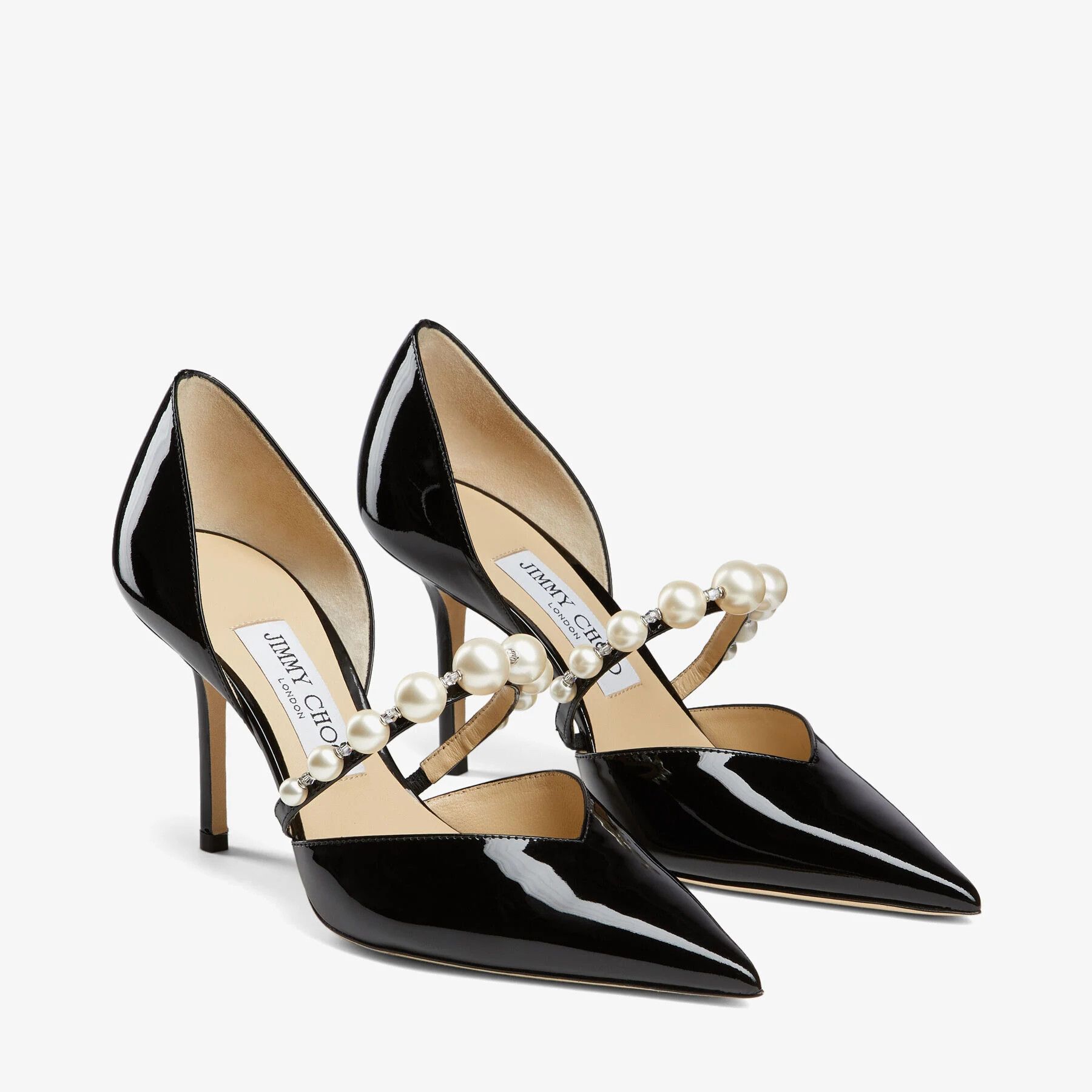 Jimmy Choo o1s22i1n1024 Aurelie Pumps in Black Size US 7 / IT 37 - 2 Thumbnail