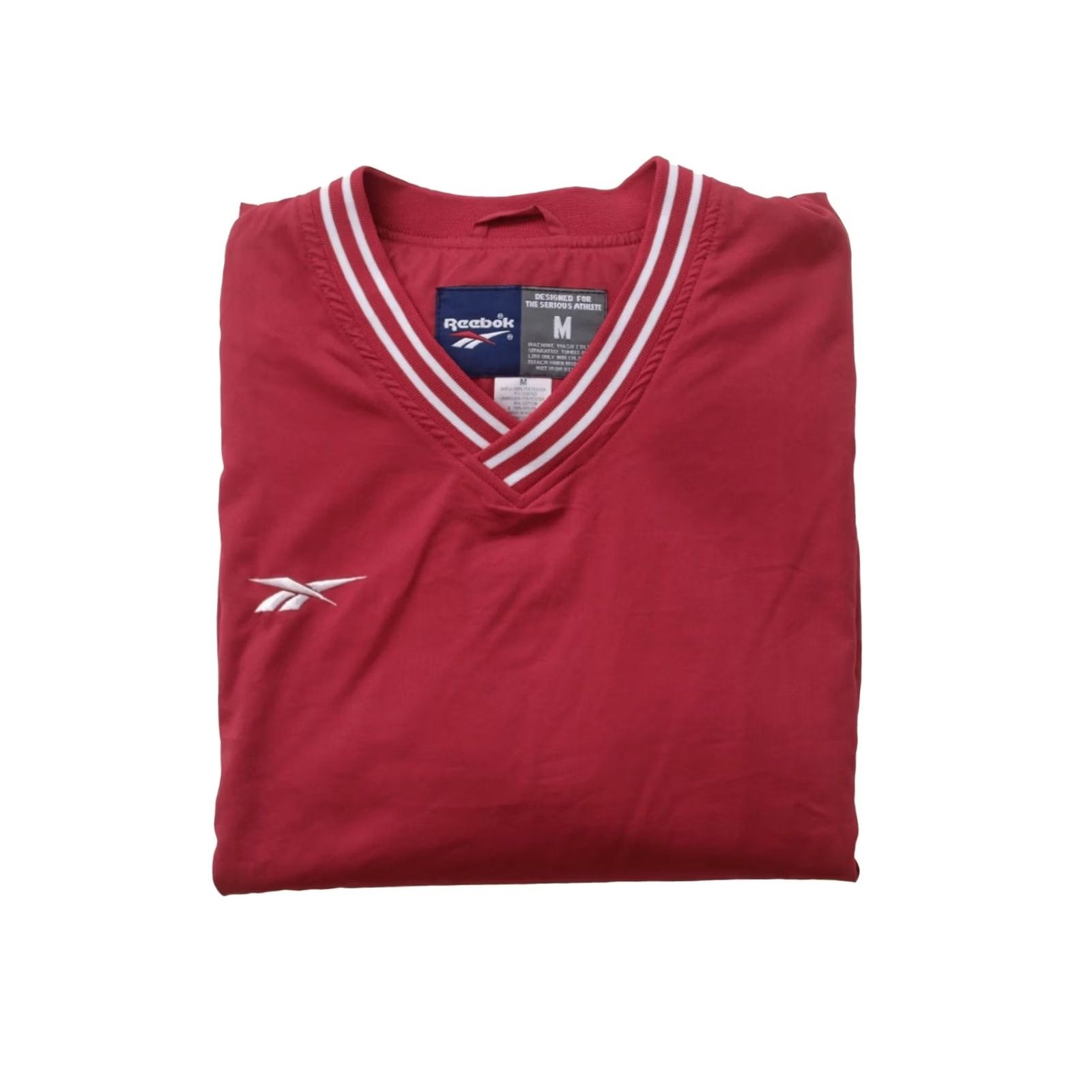 Reebok VINTAGE REEBOK Jacket 90s Red Mens M V KNECK PULL OVER 100% POLYESTER Size US M / EU 48-50 / 2 - 2 Thumbnail
