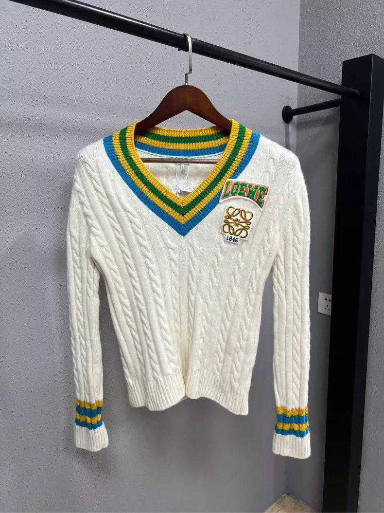 Loewe Cable Knit Logo Sweater-2507