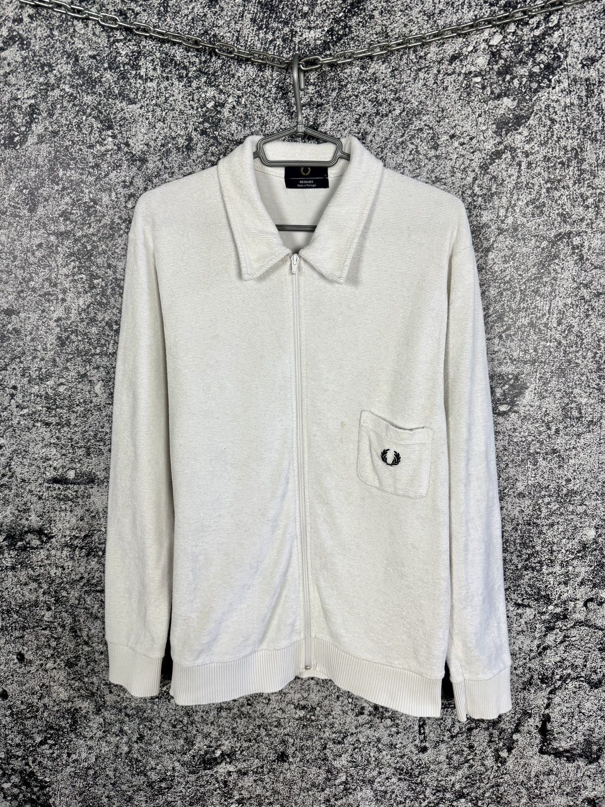 Fred Perry Fred Perry Reissues Zip Jacket Terry Cloth Retro Mod Size L Size US L / EU 52-54 / 3 - 1 Thumbnail