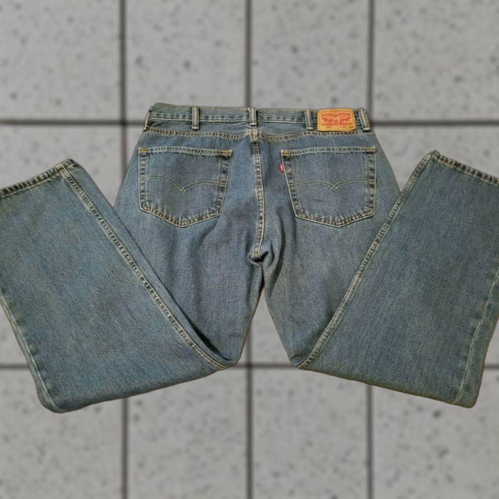 Levi's Levi's 505 Jeans Mens 38x32 Regular Straight Denim Pants Blue Inseam 32 Levi's 38 Regular Mens Jeans Blue Straight Denim pants Size US 38 / EU 54 - 1 Thumbnail