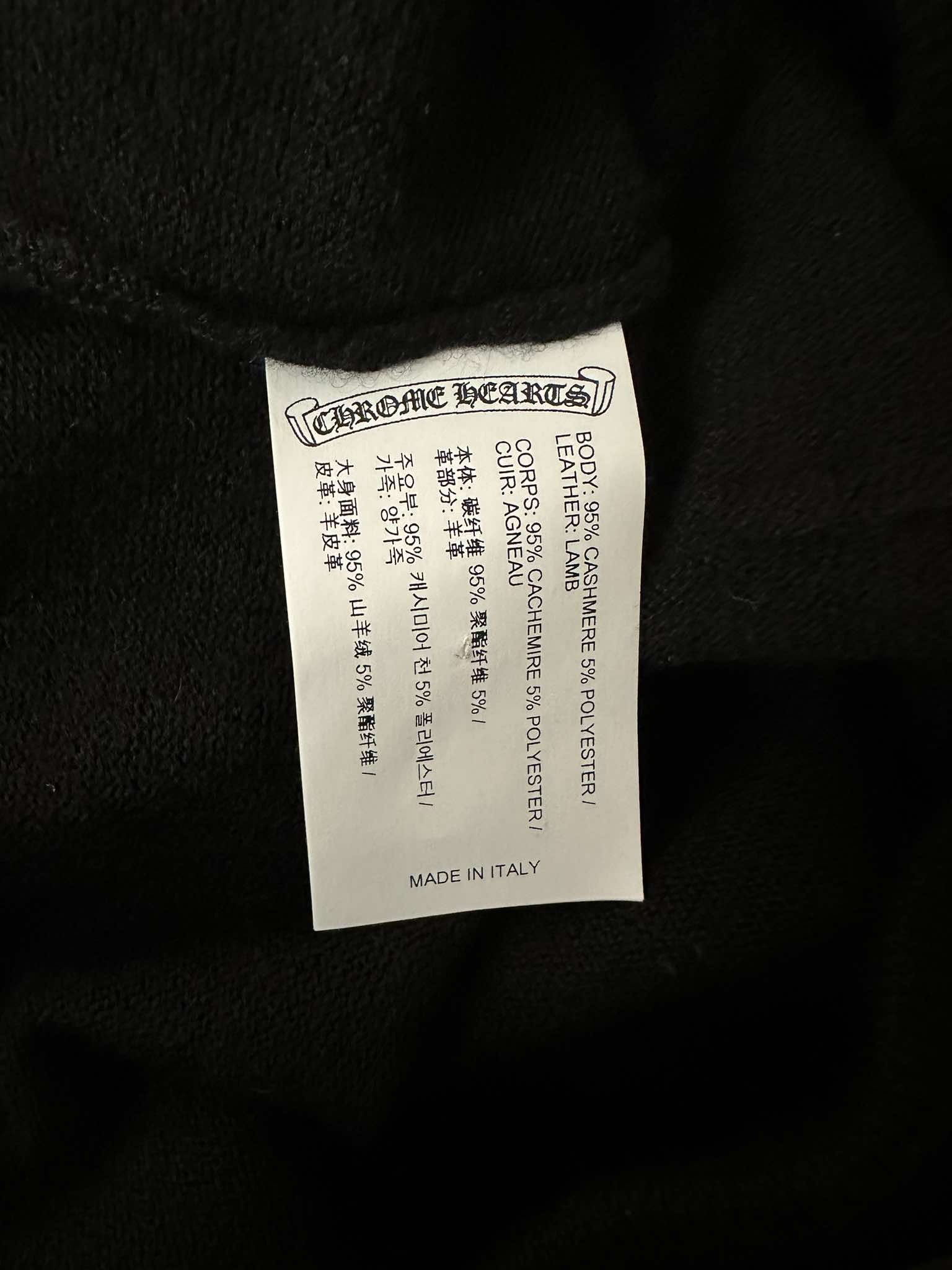 Chrome Hearts CHROME HEARTS Cashmere Plus Patch Zip Hoodie Knit Size US S / EU 44-46 / 1 - 6 Thumbnail