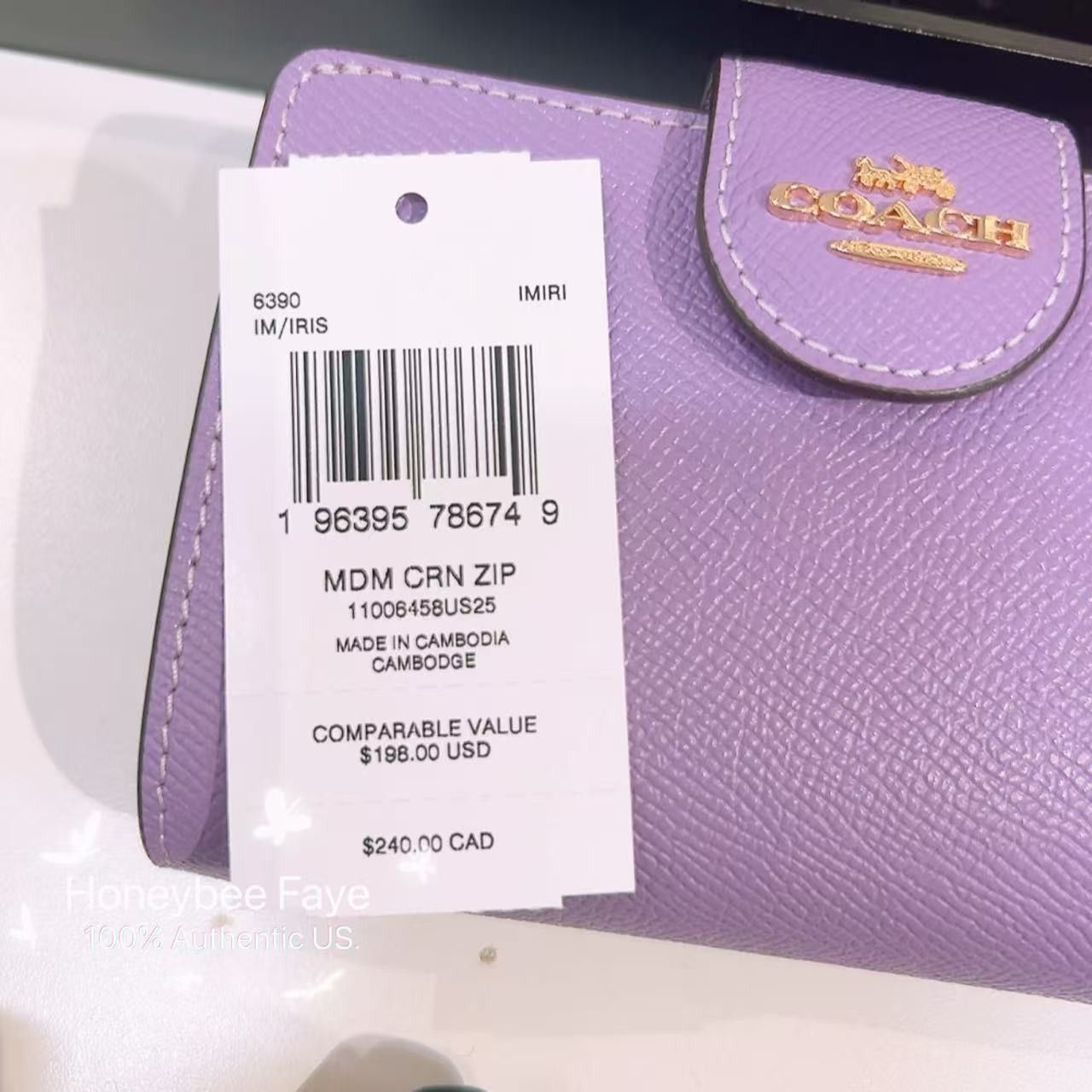Coach Medium Corner Zip Wallet #6390 Size ONE SIZE - 5 Thumbnail