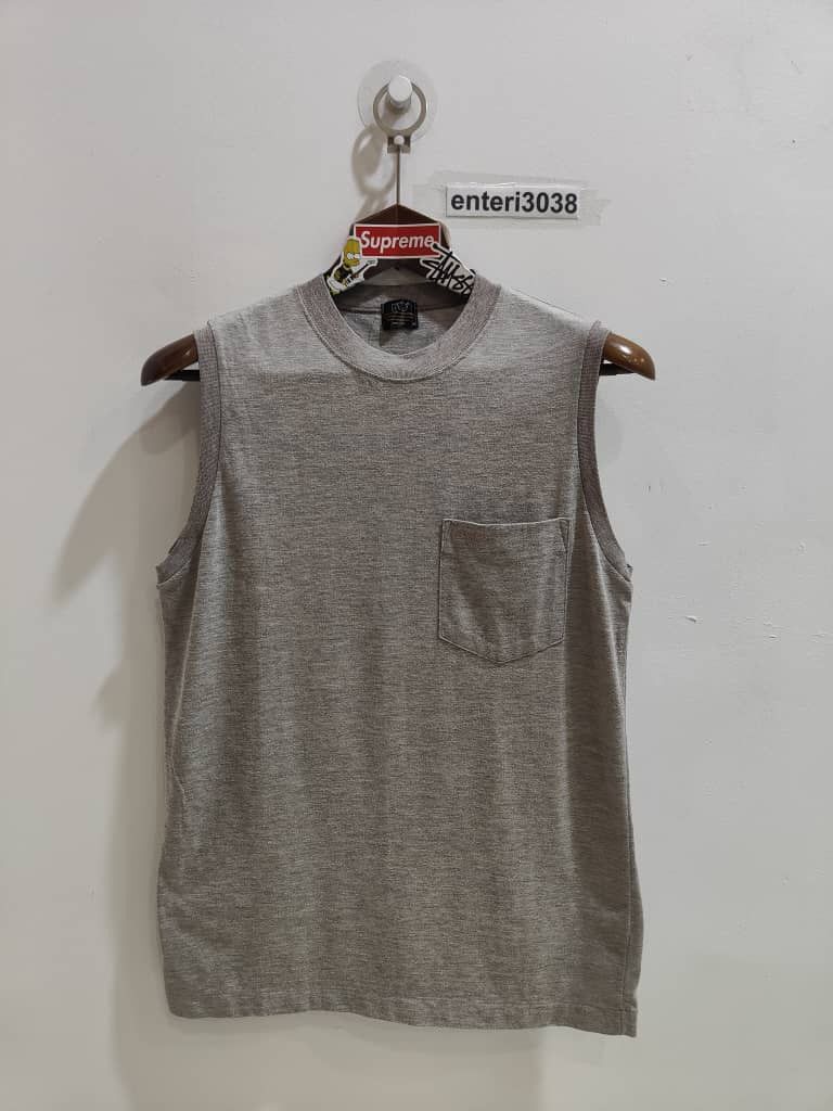Vintage vintage BVD Brand Sleeveless T Shirt Single Stitch Size US M / EU 48-50 / 2 - 1 Thumbnail