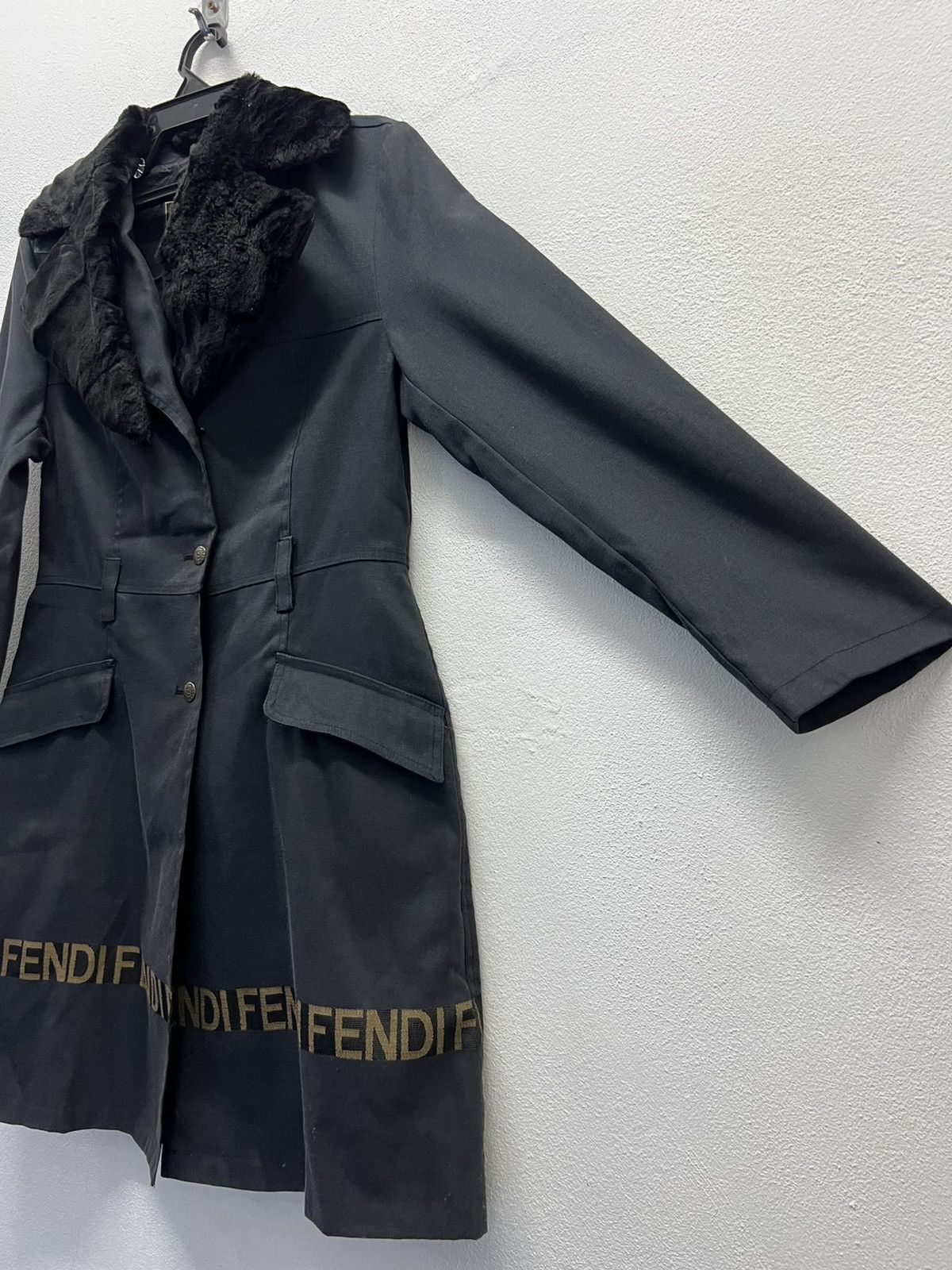 Fendi VINTAGE FENDI JEANS ROMA MADE IN ITALY LONG COATS Size M / US 6-8 / IT 42-44 - 4 Thumbnail