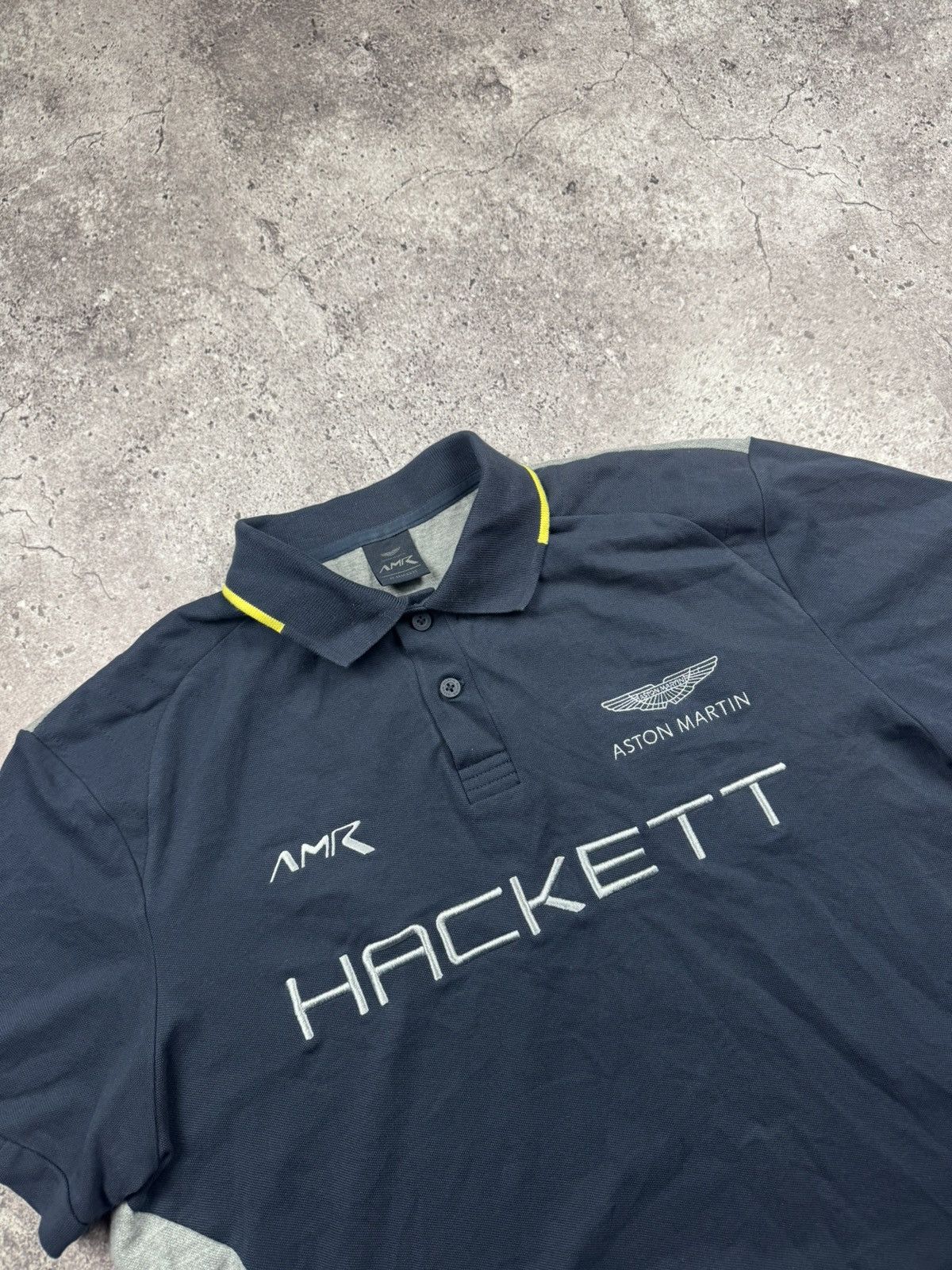 Hackett Vintage Hackett Aston Martin Polo Y2K Racing Shirt M Formula Size US M / EU 48-50 / 2 - 2 Thumbnail