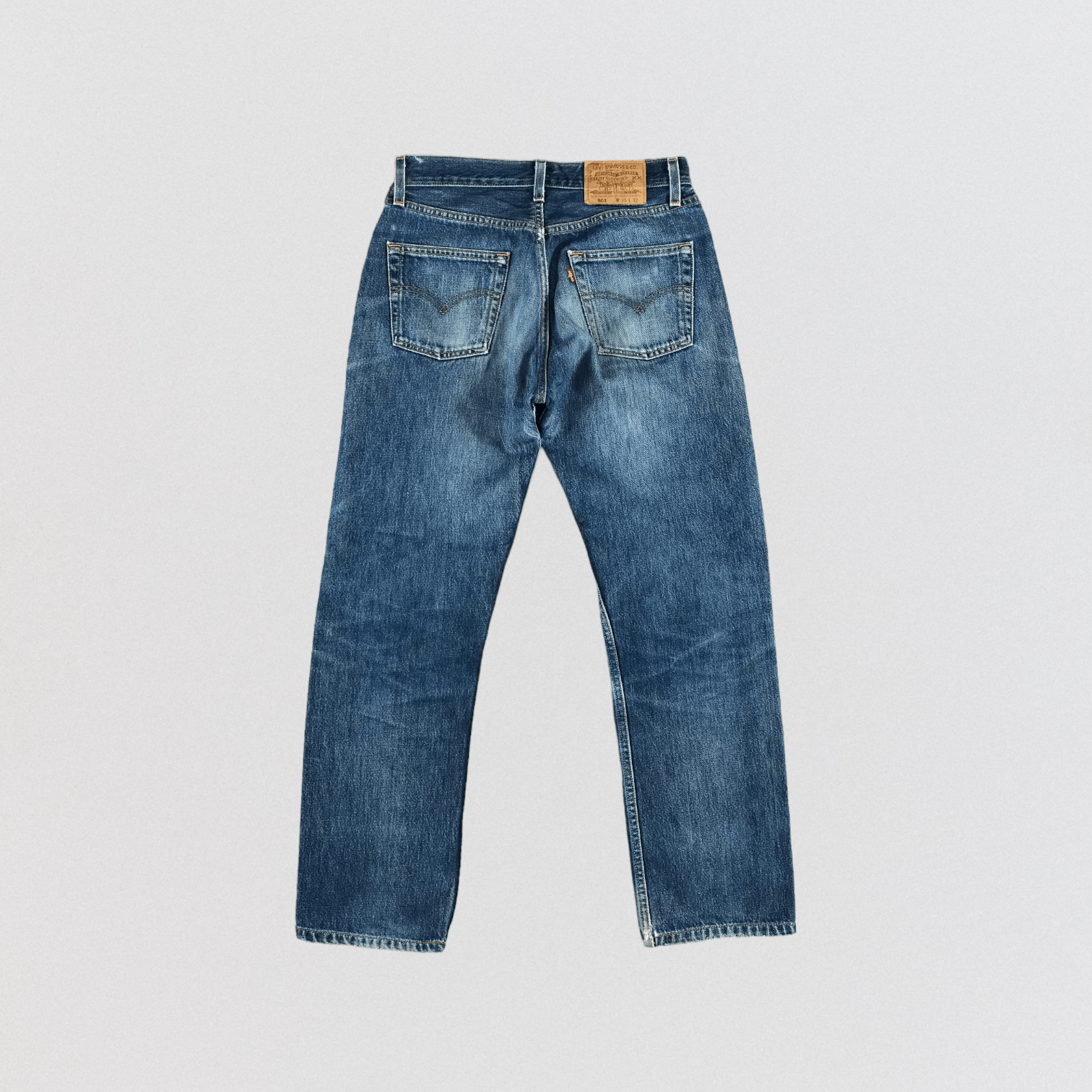 Levi's 90s Vintage Blue Wash Levis 501 Jeans-JM2804 Size US 29 - 2 Thumbnail