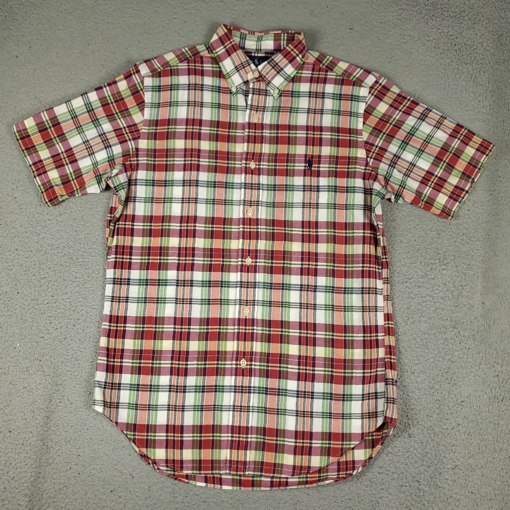 Ralph Lauren Ralph Lauren Shirt Mens Small Red Plaid Pony Casual Button-Up Short Sleeve Size US S / EU 44-46 / 1 - 3 Thumbnail