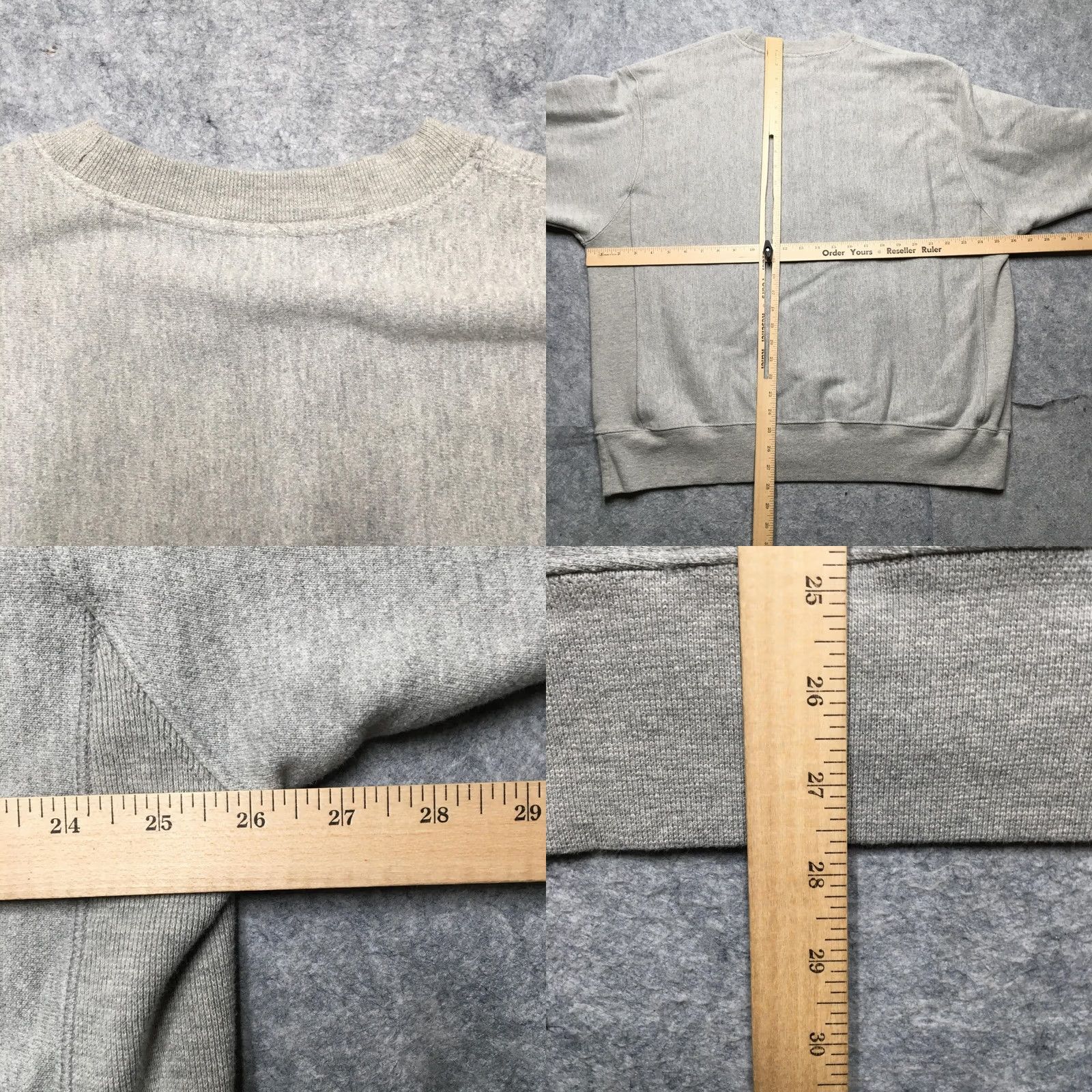 Champion VINTAGE Champion Sweatshirt Mens XL College Graphic Pullover Wisconsin Reverse Weave Gray Deluxe Logo Cotton Polyester Heavyweight Size US XL / EU 56 / 4 - 8 Thumbnail