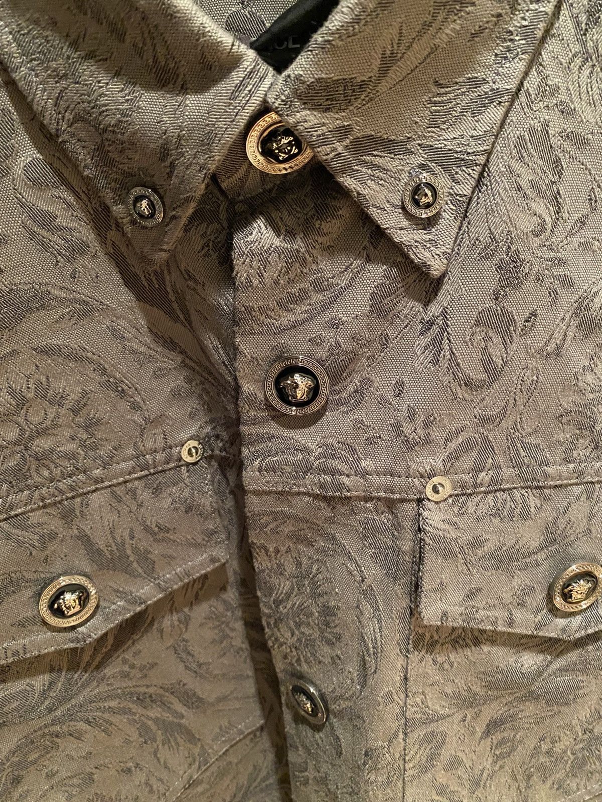 Versace Versace Blouson Barrocco Jacquard shirt Size US M / EU 48-50 / 2 - 4 Thumbnail