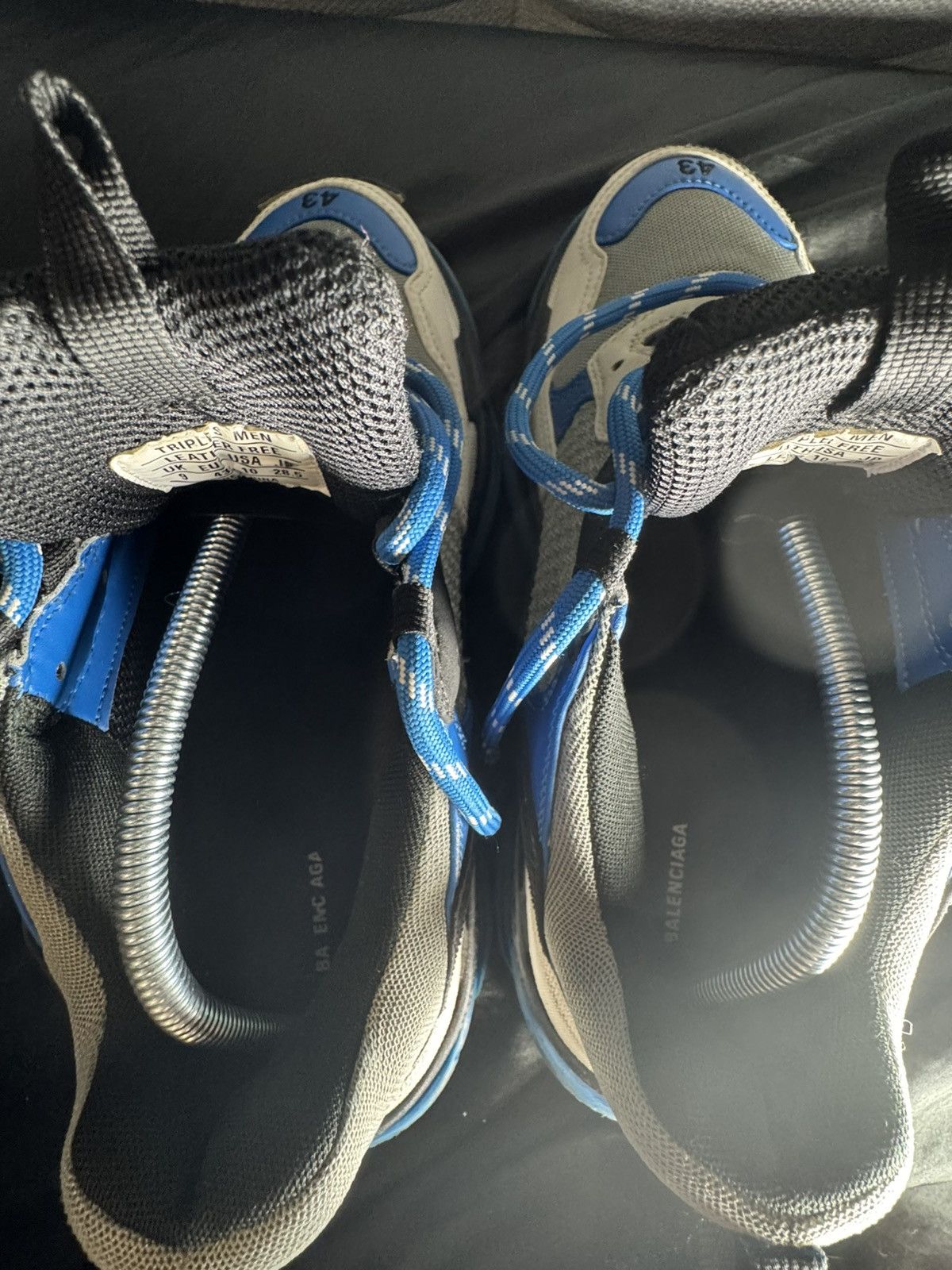 Balenciaga Balenciaga Triple S Blue White Black Sneaker Size 10 US Size US 10 / EU 43 - 8 Thumbnail