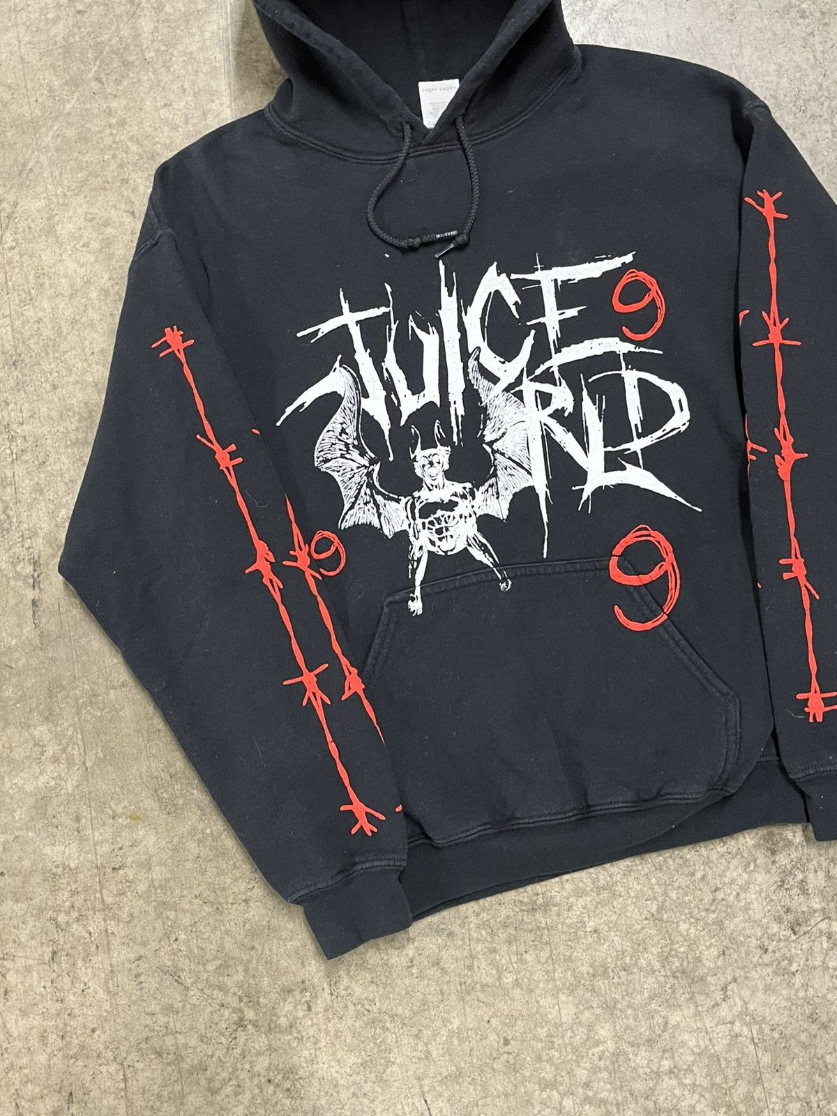 Vintage Juice wrld 999 bat grunge hoodie rare hype streetwear music Size US M / EU 48-50 / 2 - 3 Thumbnail